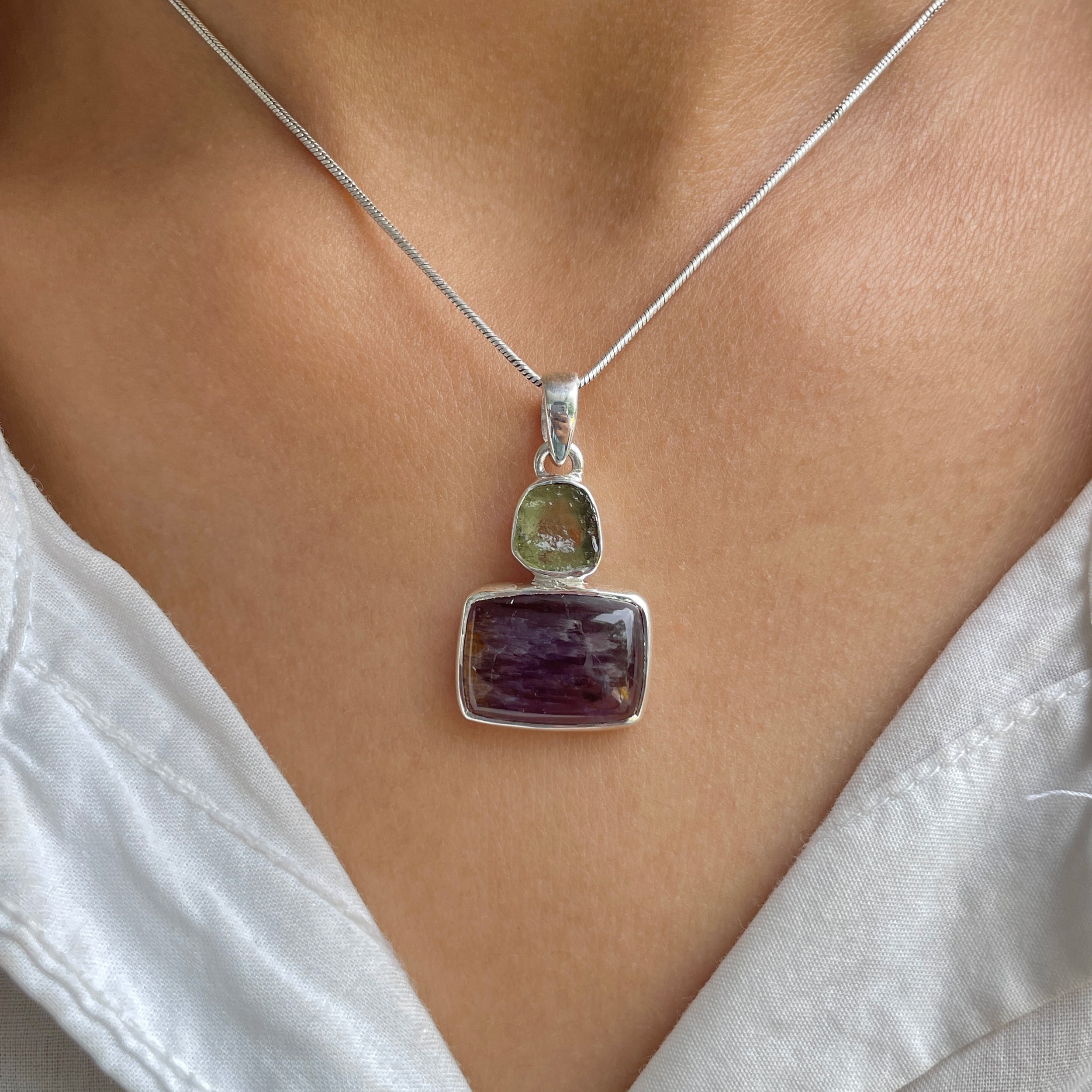 Cacoxenite Pendant-(CCOM-P-28.)