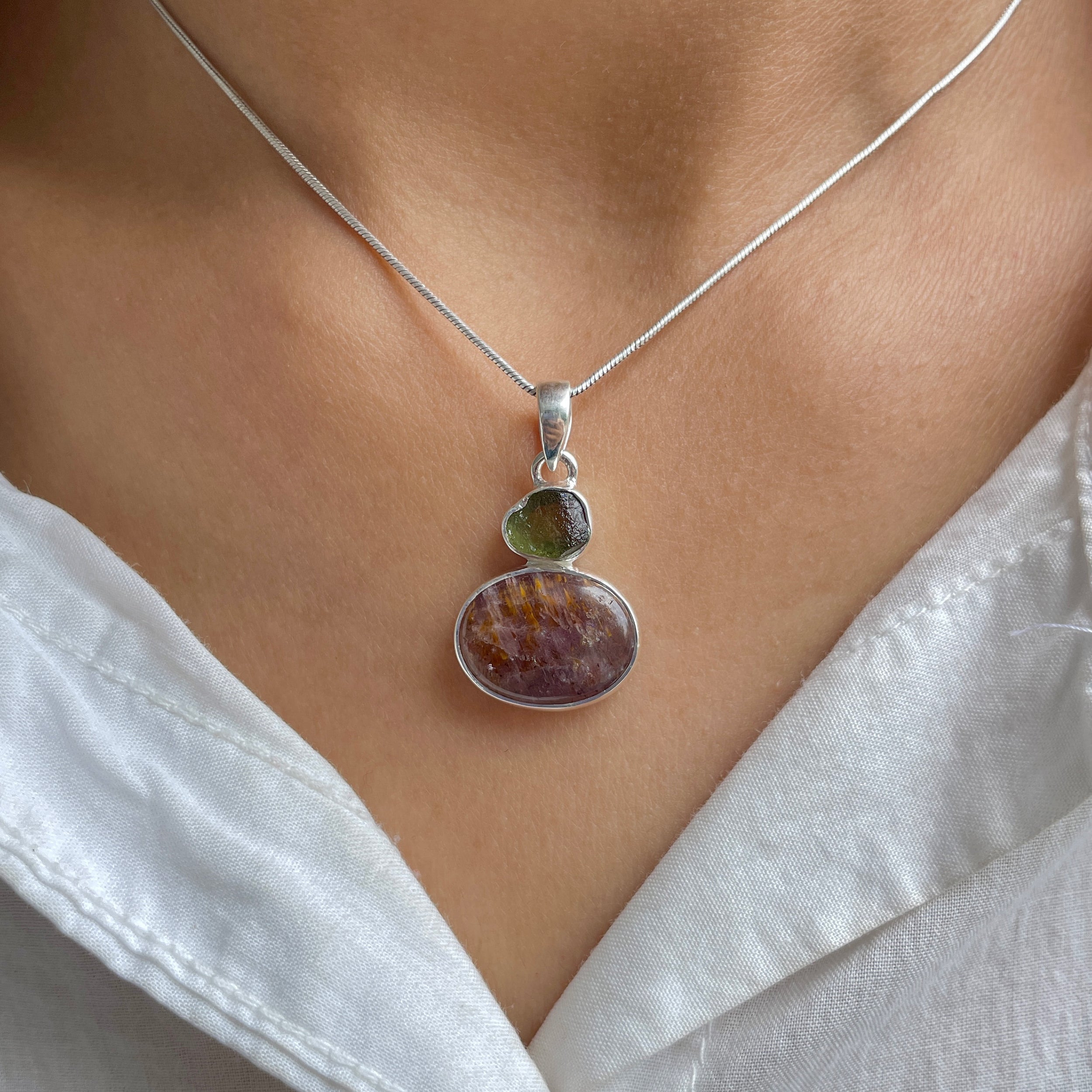 Cacoxenite Pendant-(CCOM-P-34.)