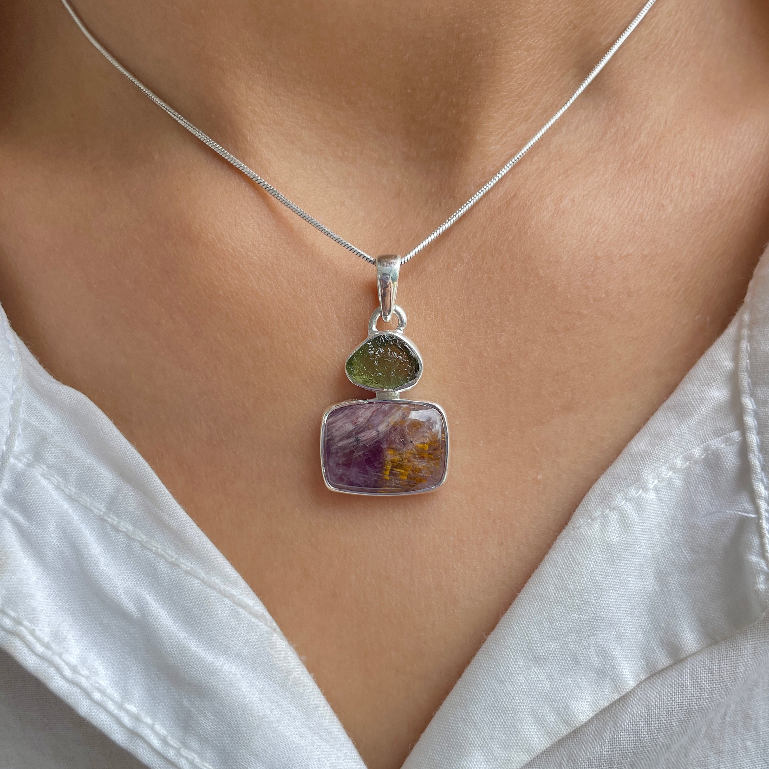 Cacoxenite Pendant-(CCOM-P-53.)