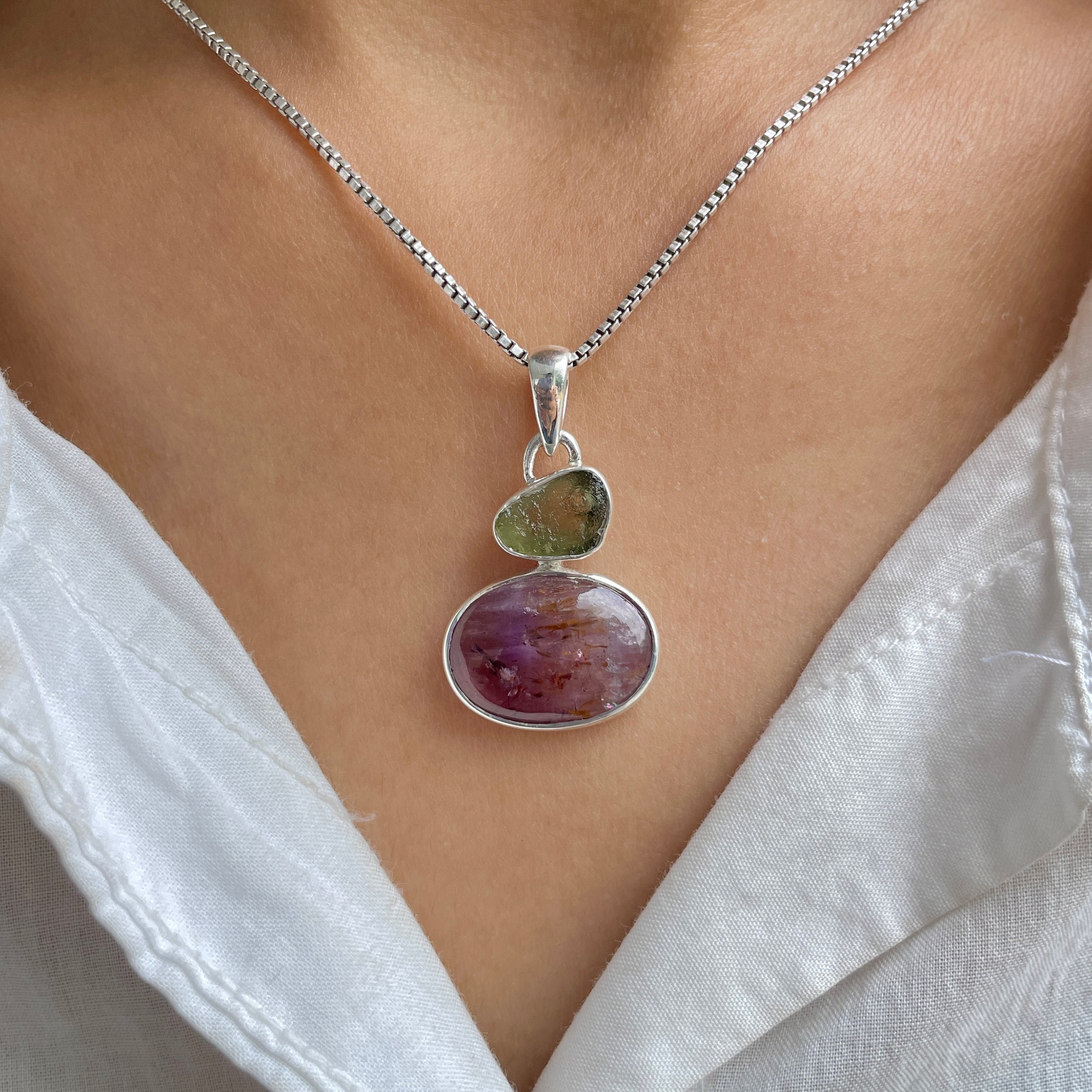 Cacoxenite Pendant-(CCOM-P-54.)