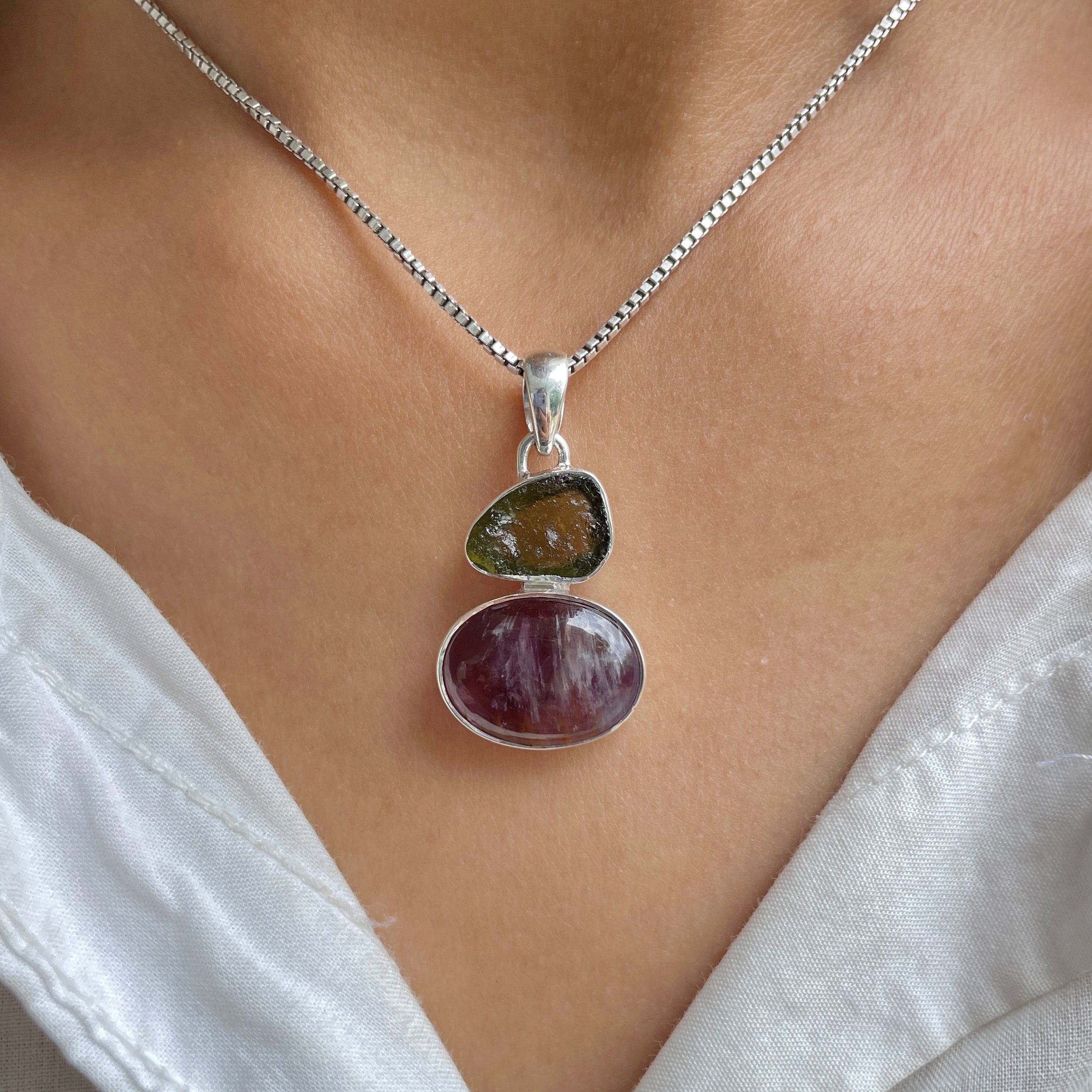 Cacoxenite Pendant-(CCOM-P-57.)