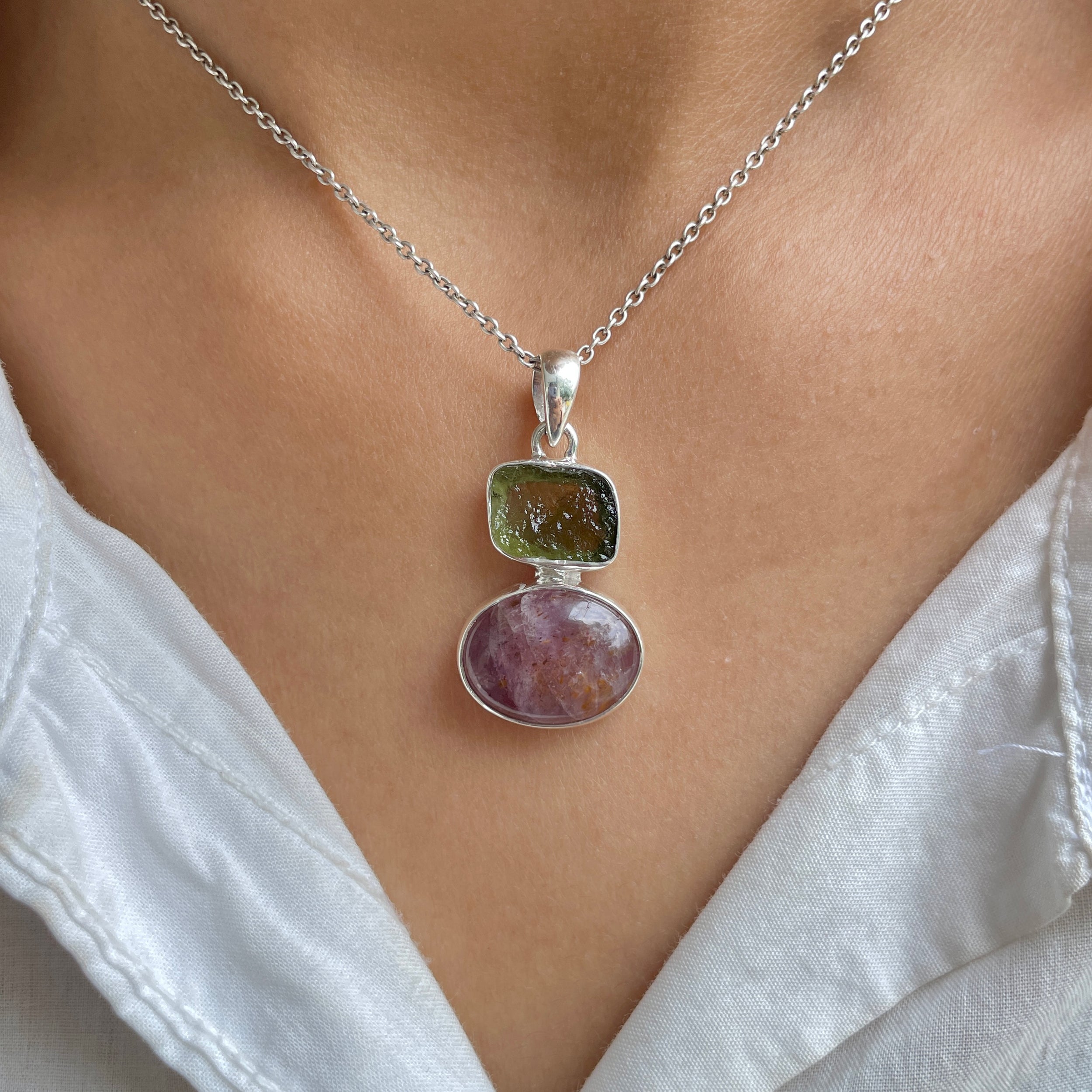 Cacoxenite Pendant-(CCOM-P-59.)