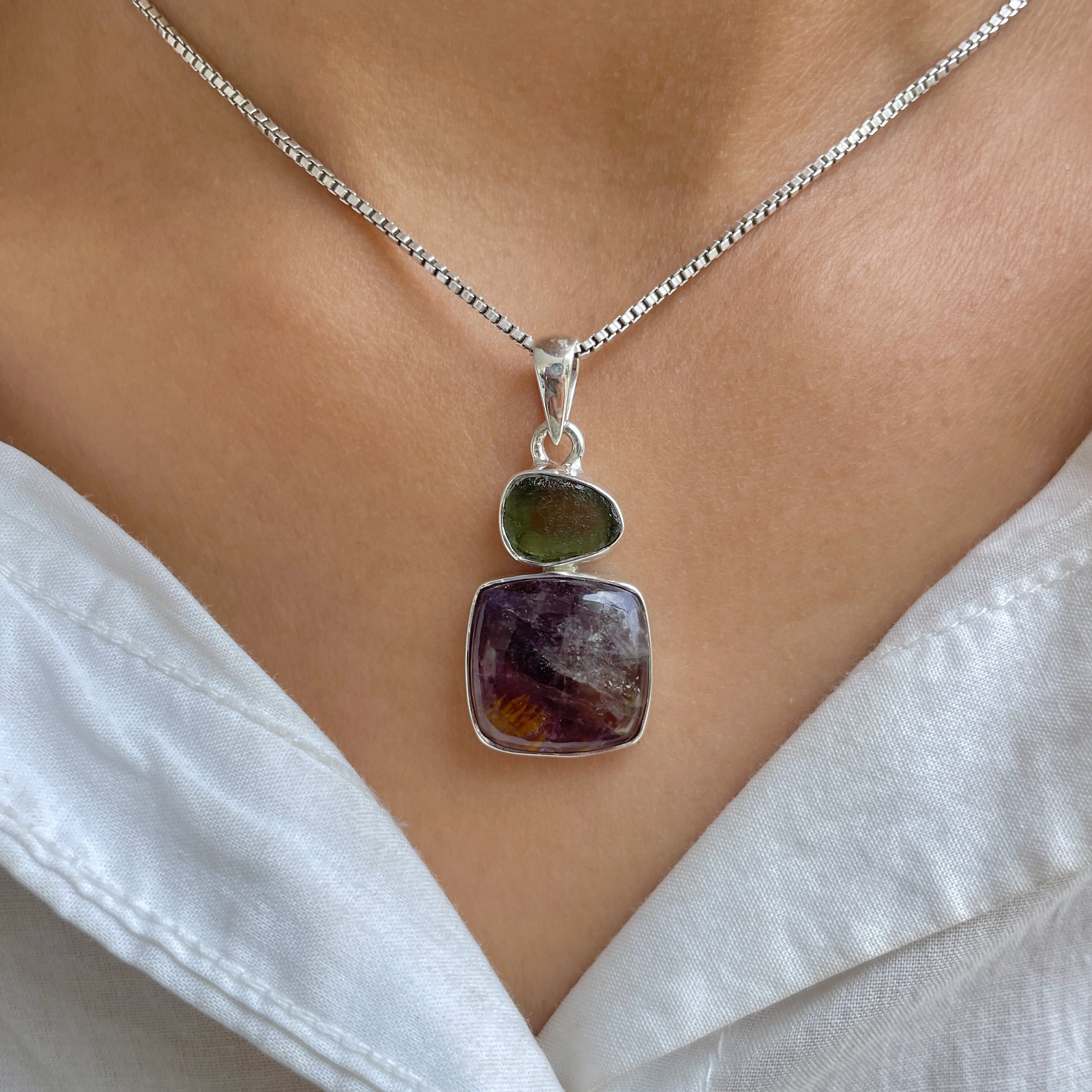 Cacoxenite Pendant-(CCOM-P-70.)