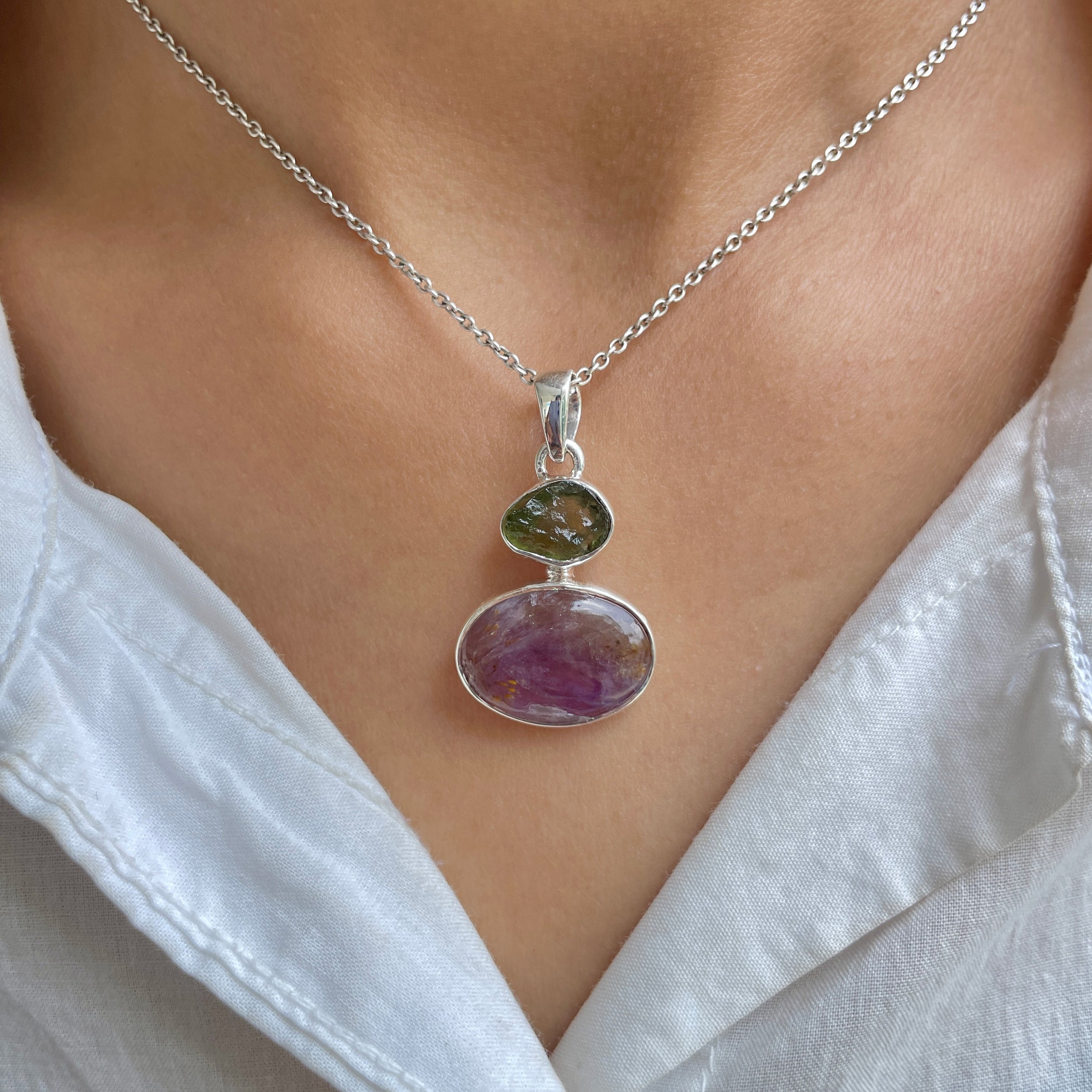 Cacoxenite Pendant-(CCOM-P-71.)