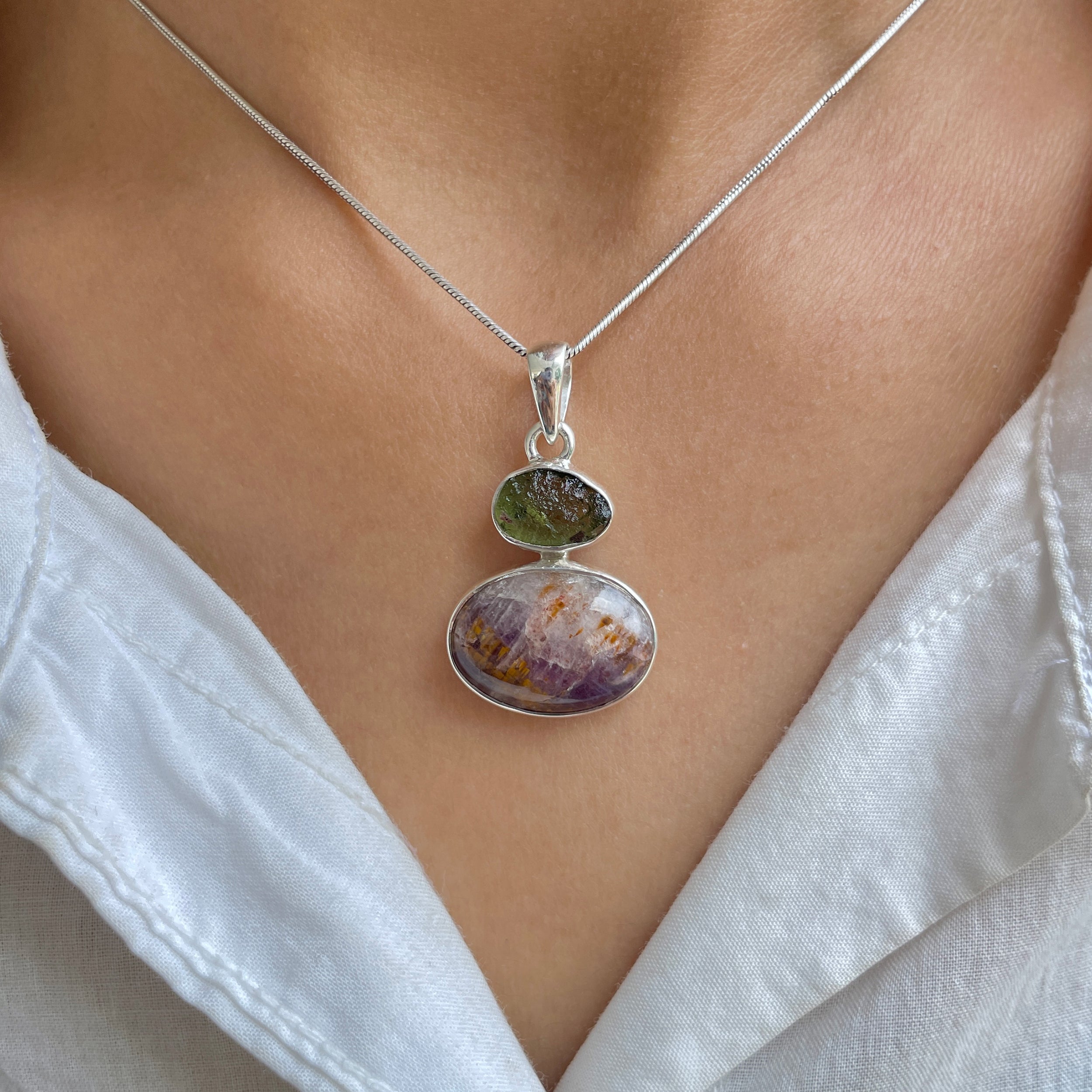 Cacoxenite Pendant-(CCOM-P-72.)