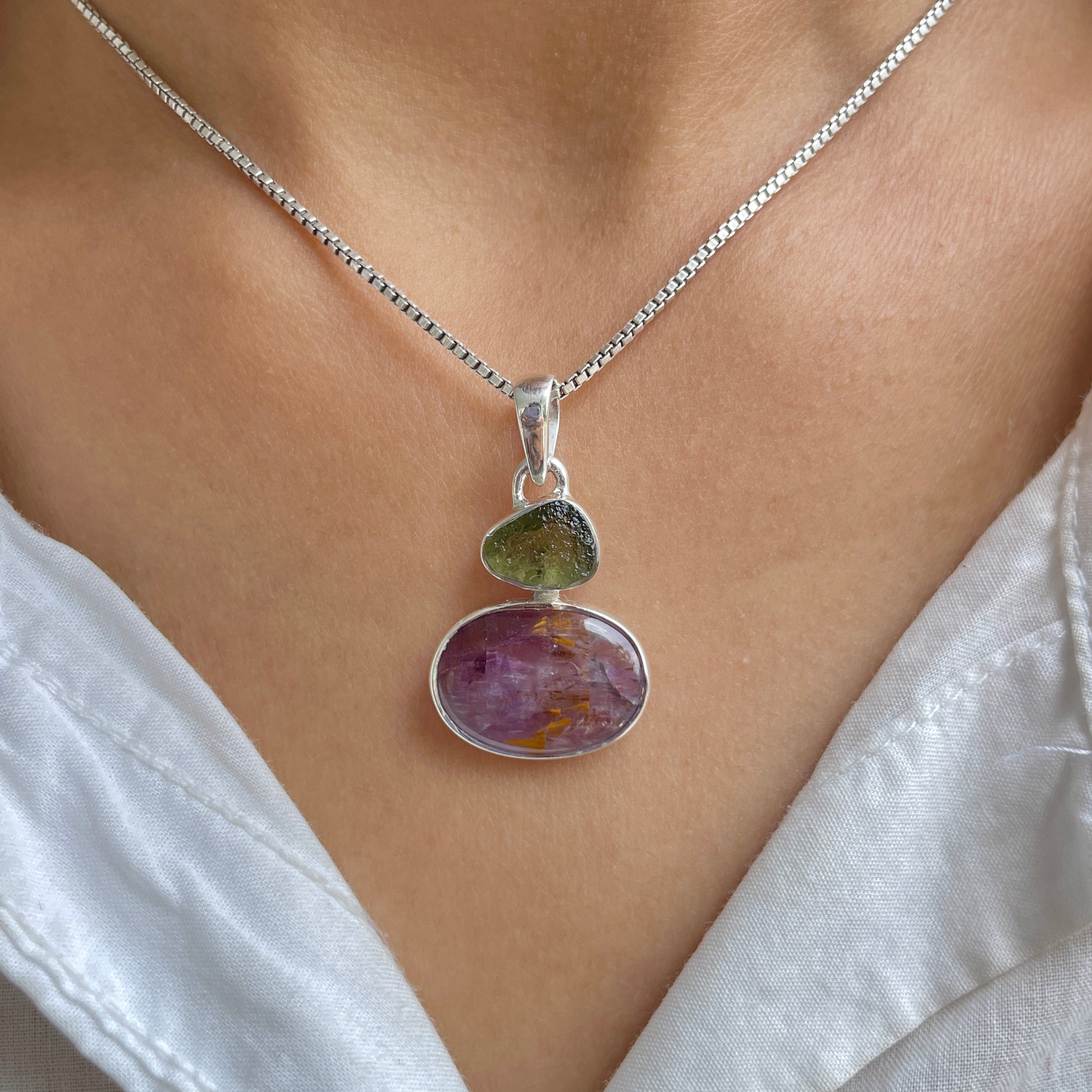 Cacoxenite Pendant-(CCOM-P-73.)