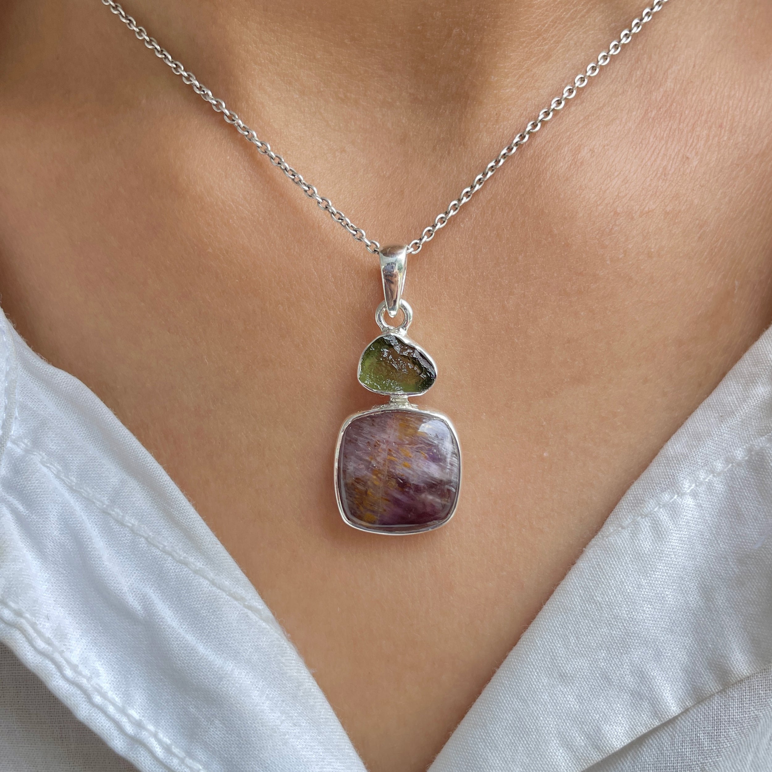 Cacoxenite Pendant-(CCOM-P-74.)