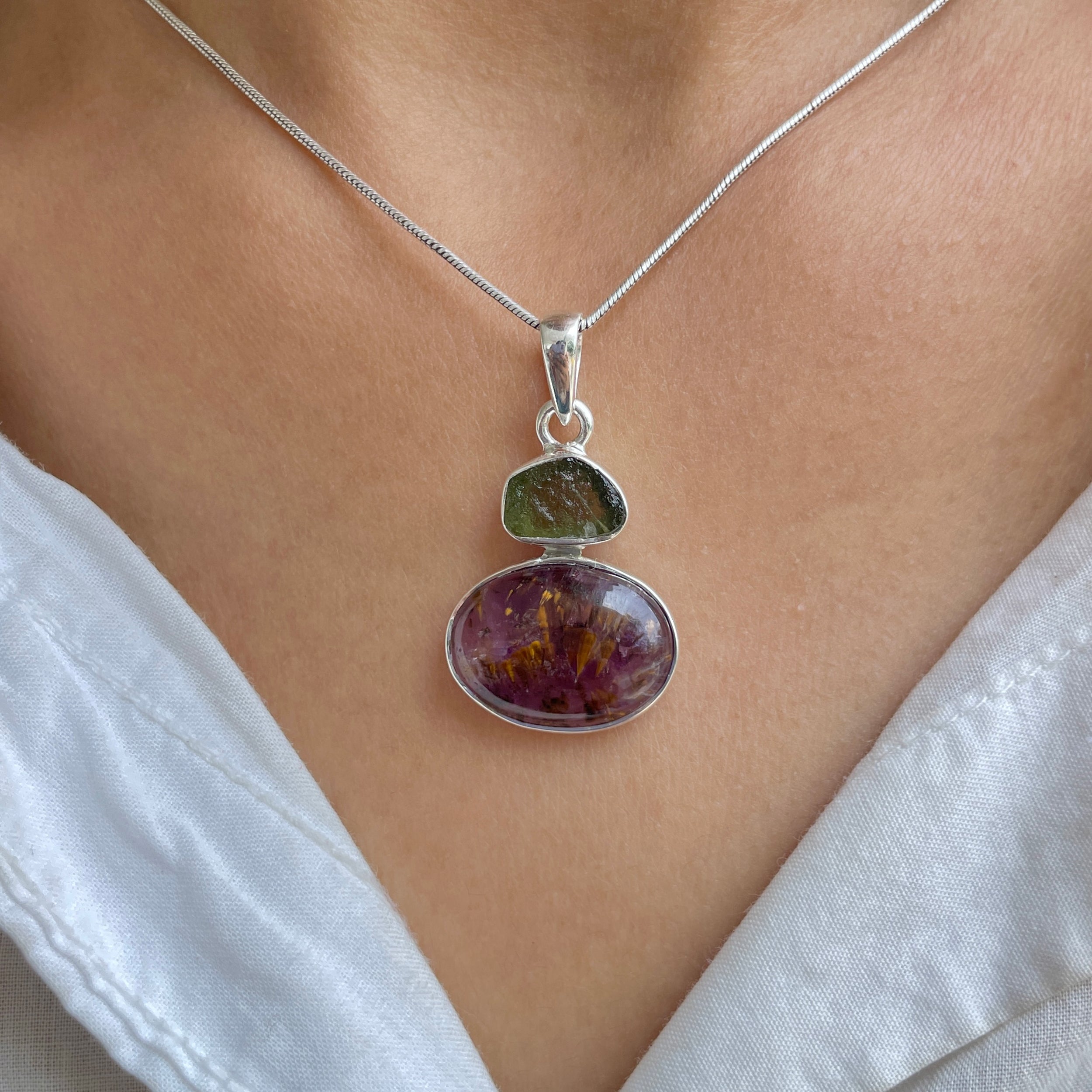 Cacoxenite Pendant-(CCOM-P-75.)