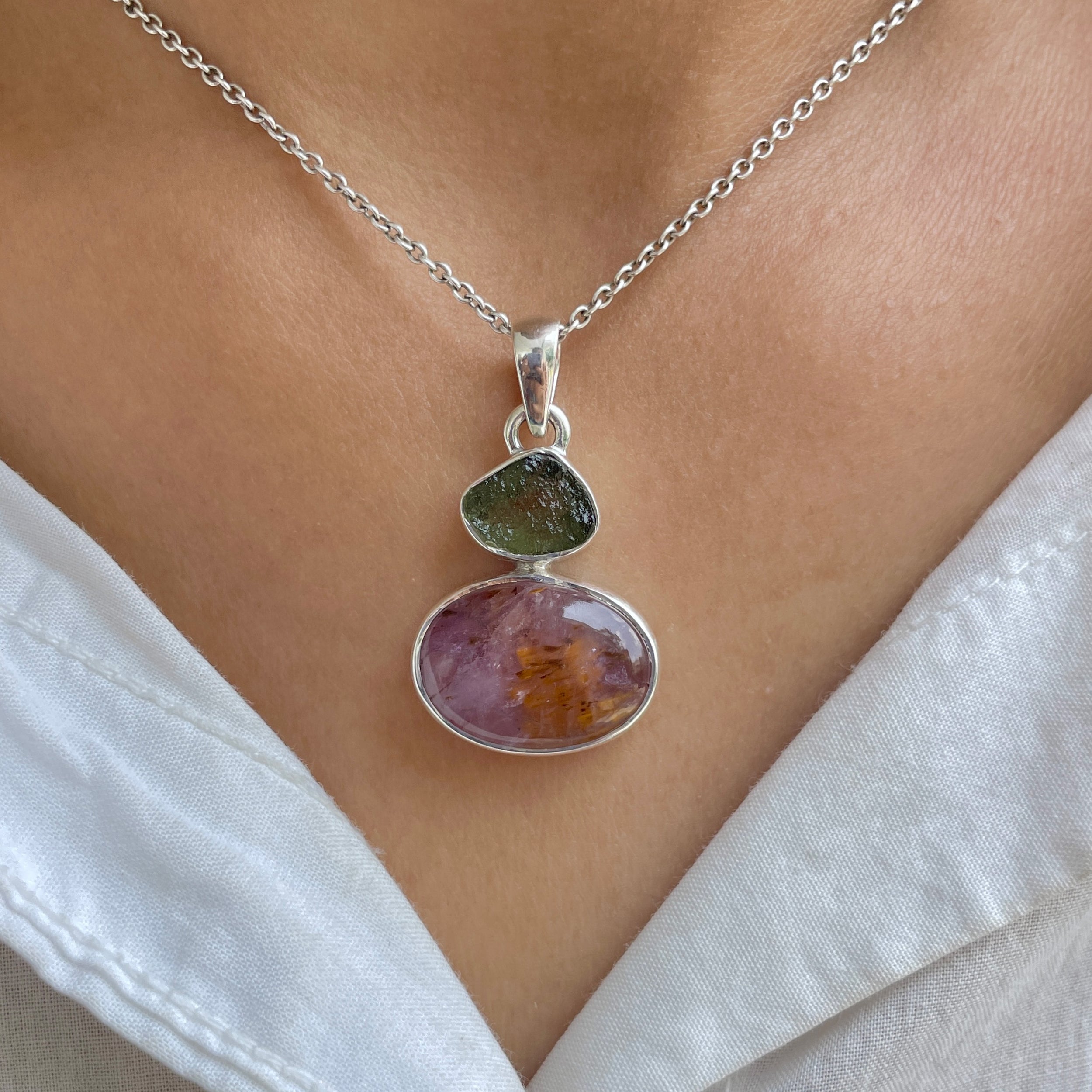 Cacoxenite Pendant-(CCOM-P-79.)