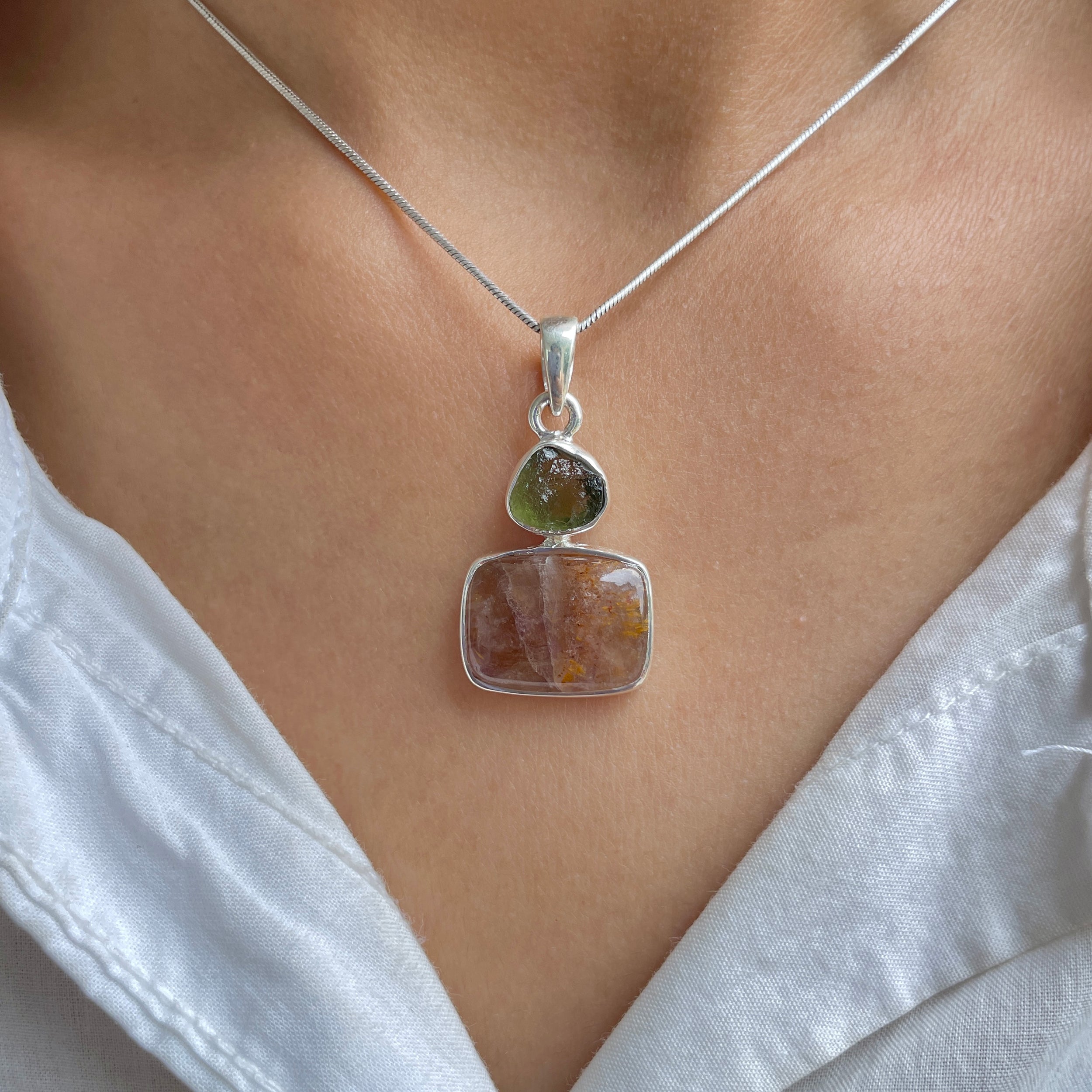 Cacoxenite Pendant-(CCOM-P-87.)