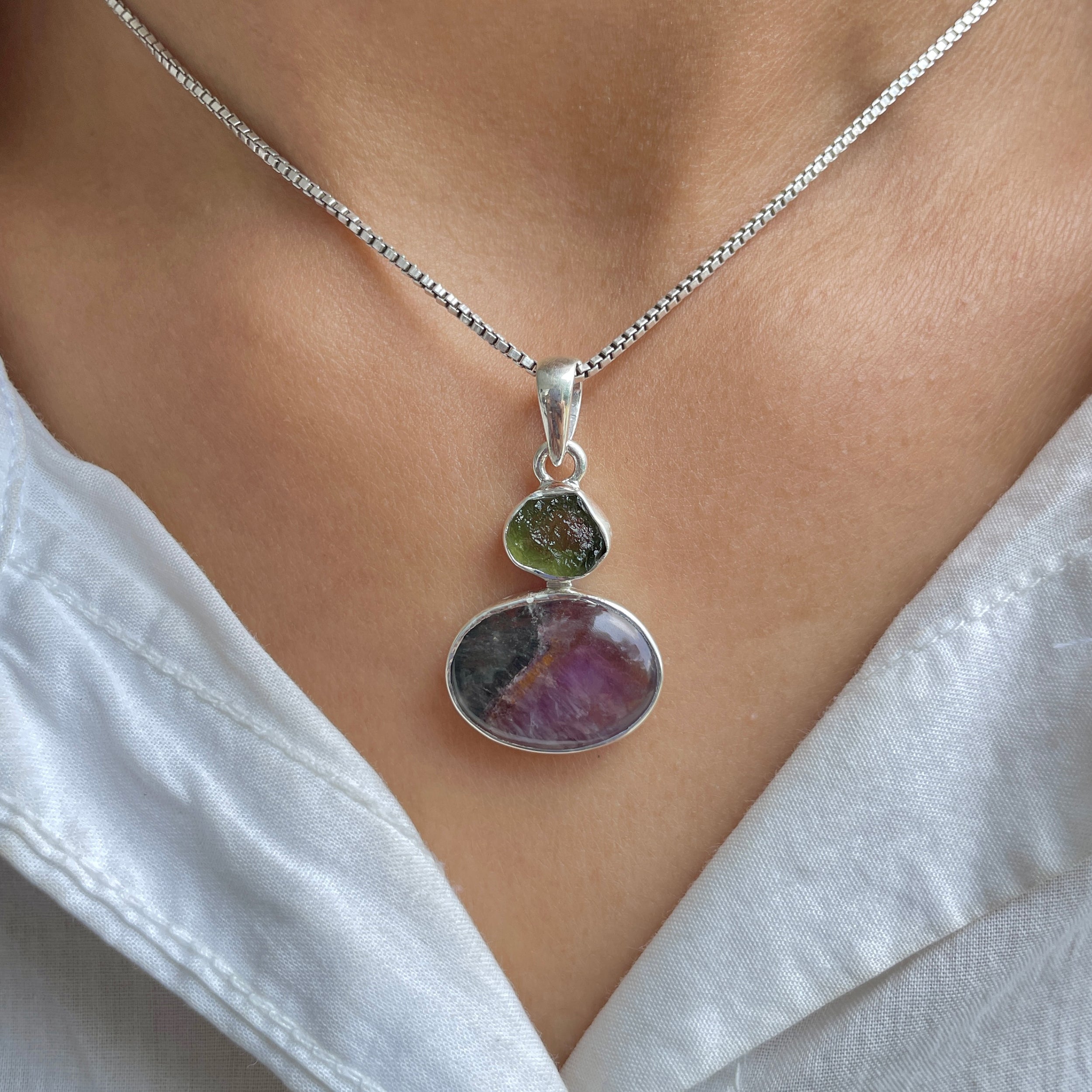 Cacoxenite Pendant-(CCOM-P-89.)