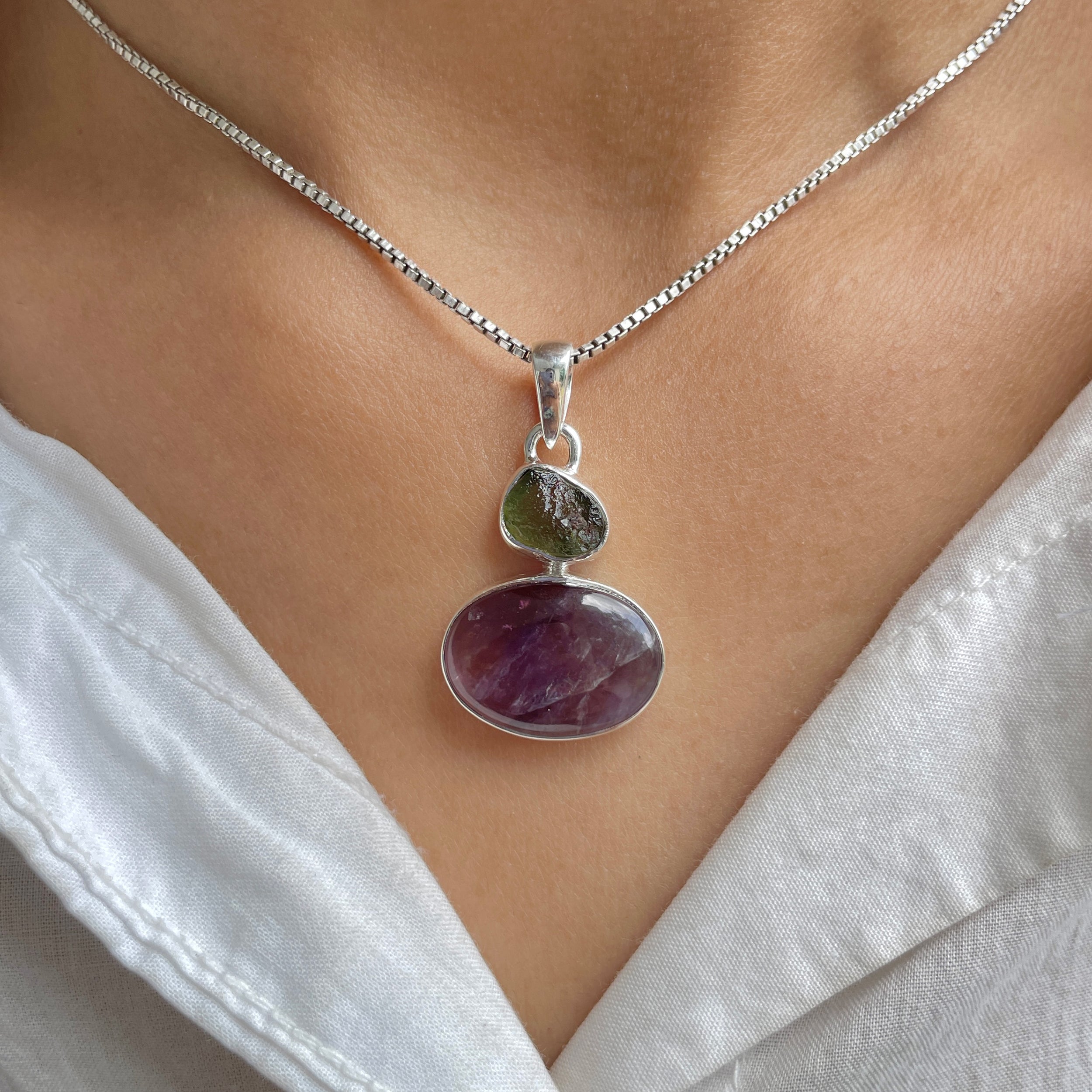 Cacoxenite Pendant-(CCOM-P-92.)