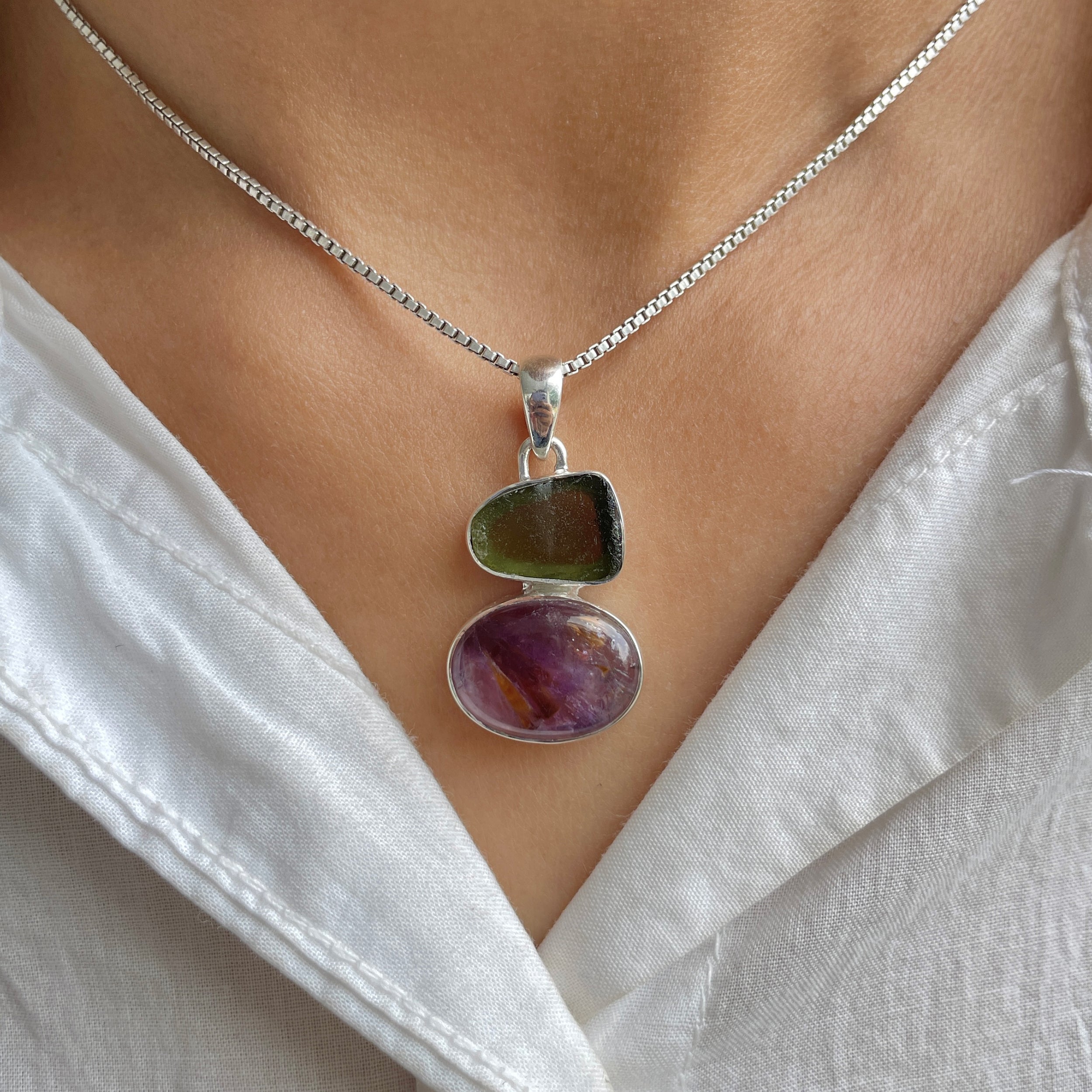 Cacoxenite Pendant-(CCOM-P-95.)