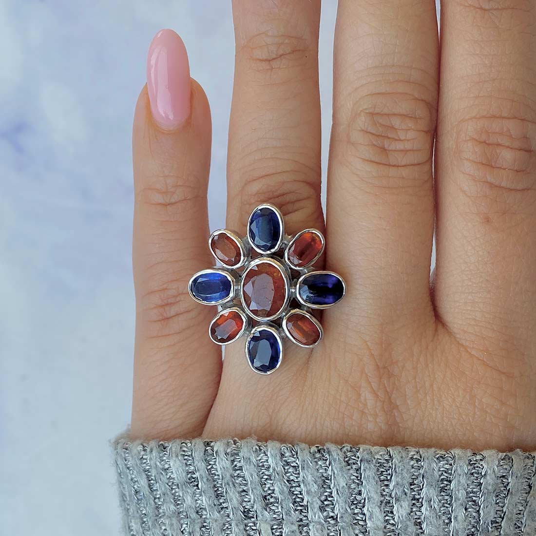 Kyanite Adjustable Ring-(KYN-CCR-30.)