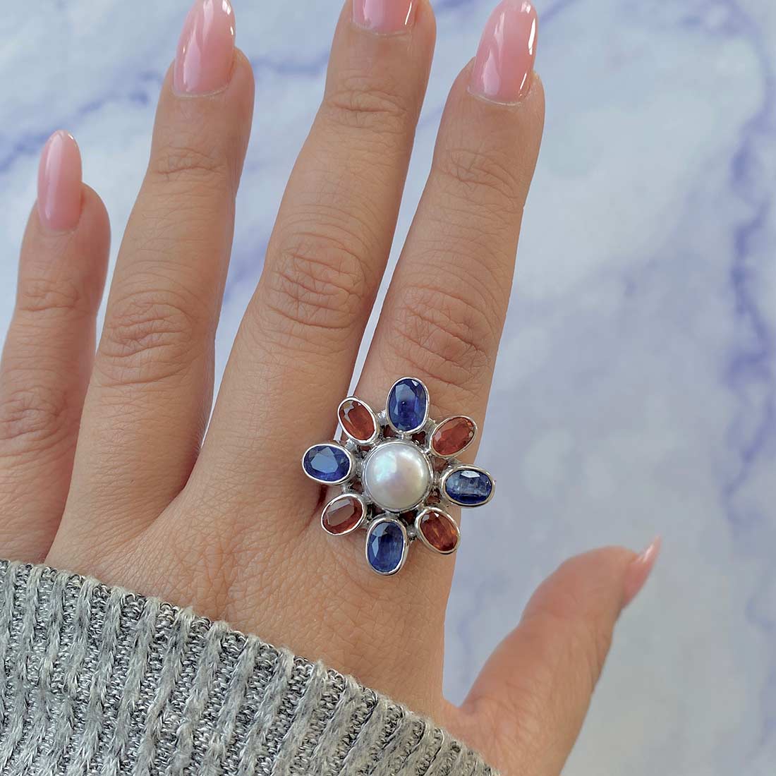 Pearl Adjustable Ring-(PAL-CCR-36.)