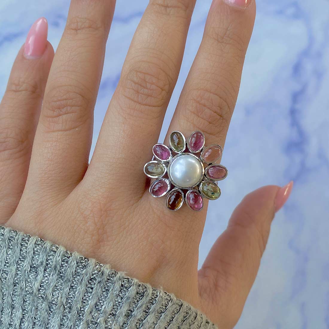 Pearl Adjustable Ring-(PAL-CCR-4.)