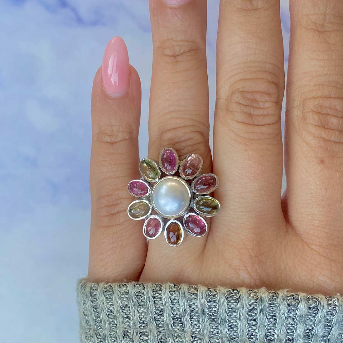 Pearl Adjustable Ring-(PAL-CCR-4.)