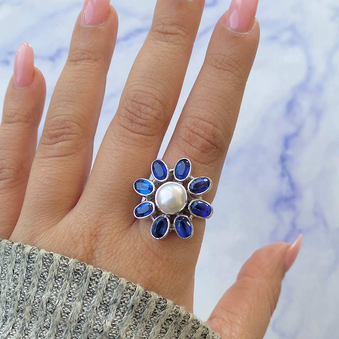 Pearl Adjustable Ring-(PAL-CCR-42.)