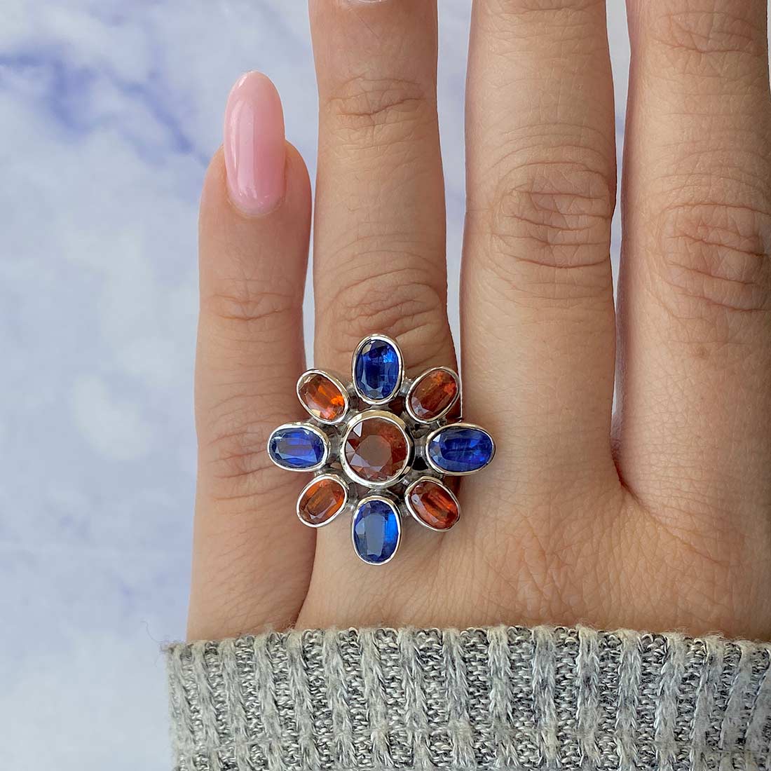 Kyanite Adjustable Ring-(KYN-CCR-46.)