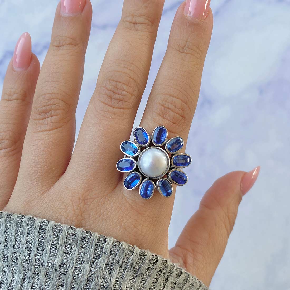 Pearl Adjustable Ring-(PAL-CCR-5.)