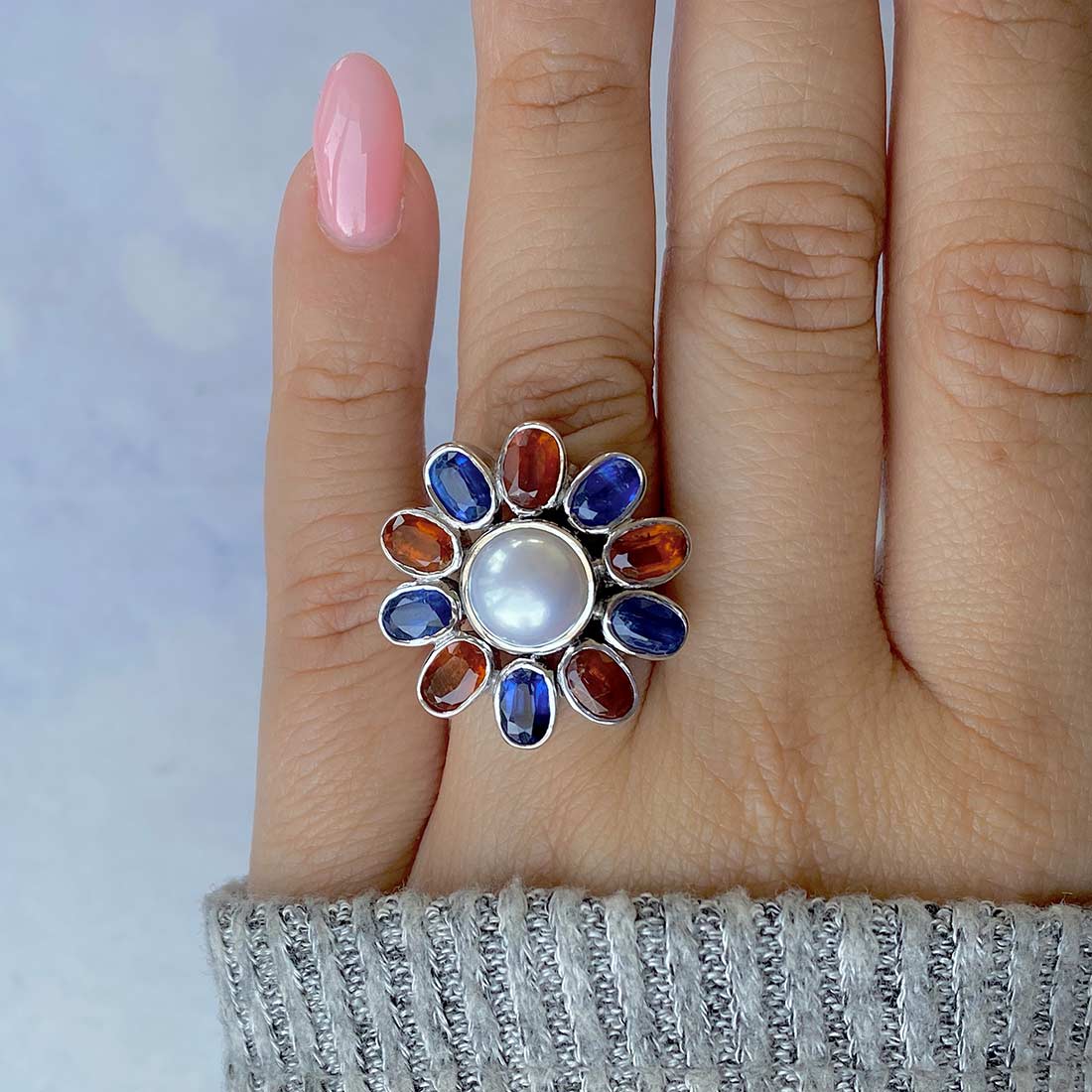 Pearl Adjustable Ring-(PAL-CCR-56.)