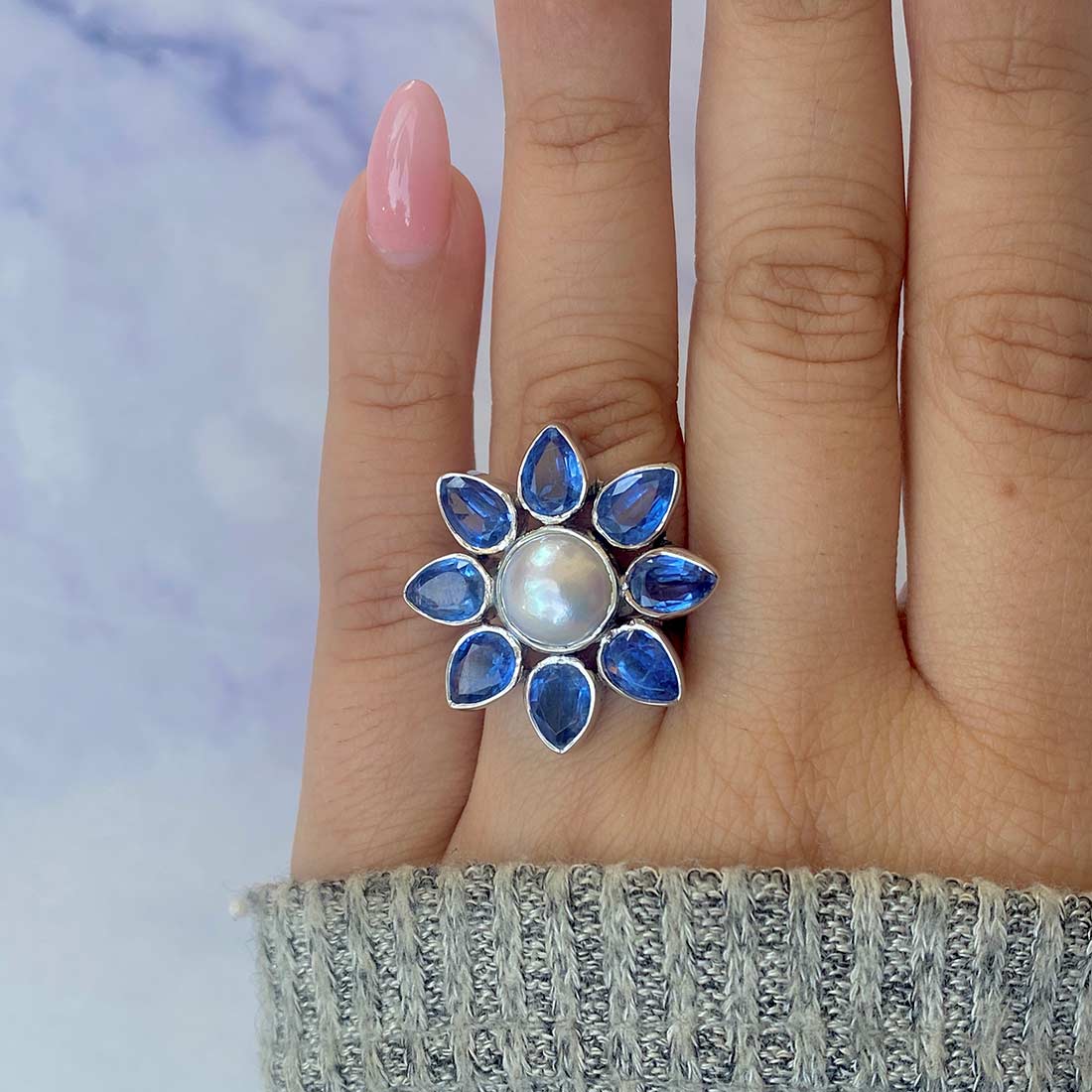 Pearl Adjustable Ring-(PAL-CCR-8.)