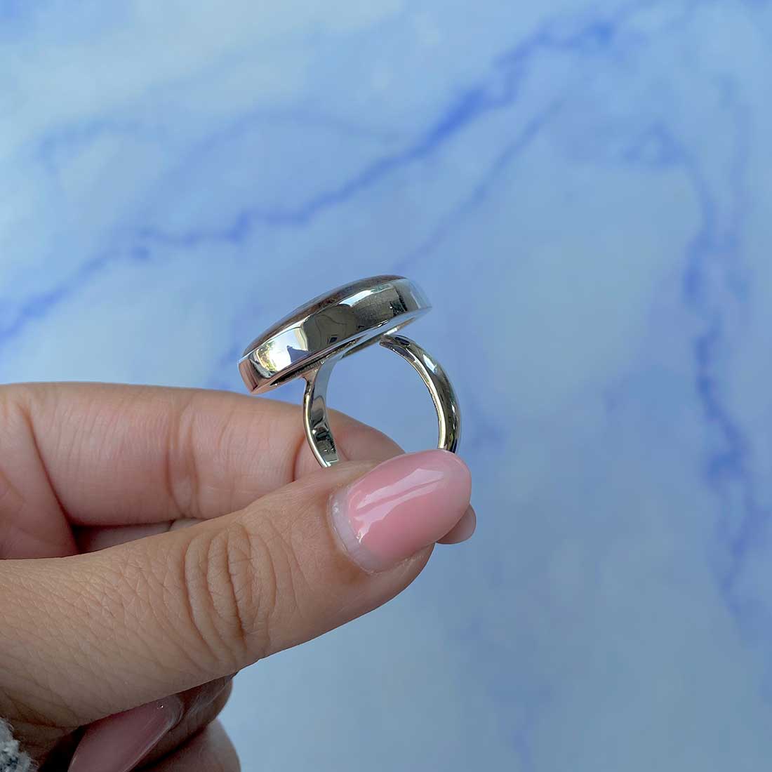 Chrysoprase Adjustable Ring-(CHP-R-11.)