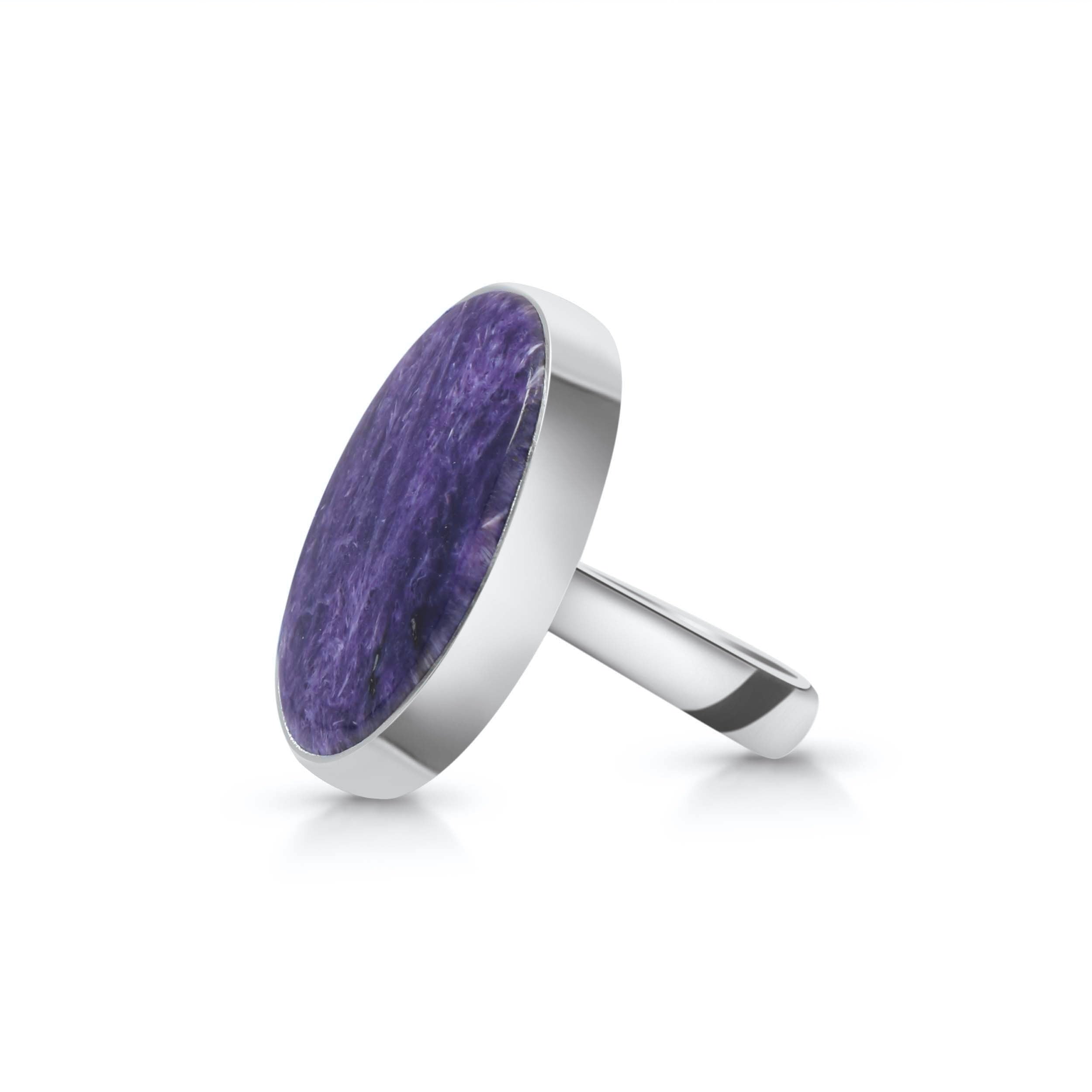 Charoite Adjustable Ring-(CHR-R-11.)