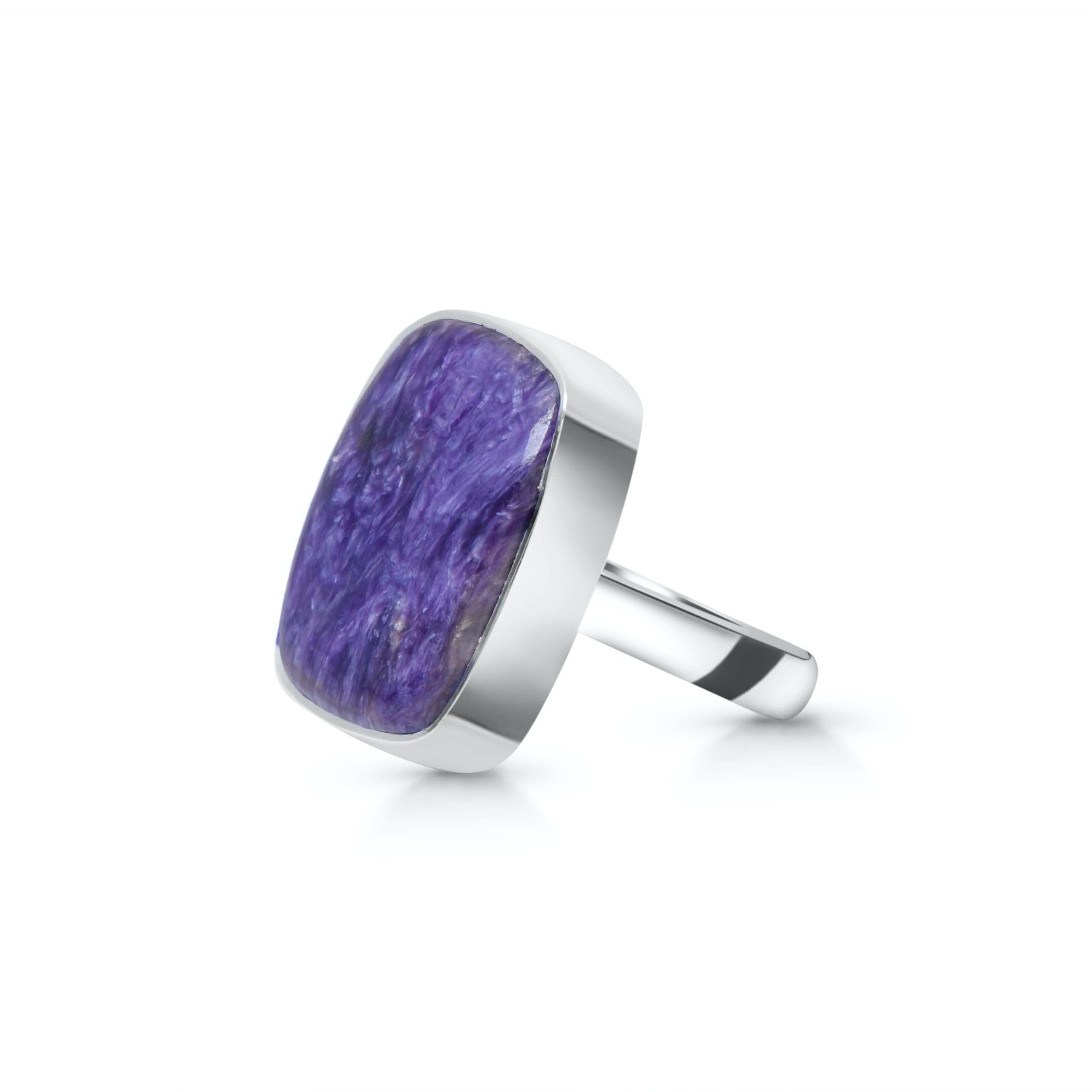 Charoite Adjustable Ring-(CHR-R-12.)