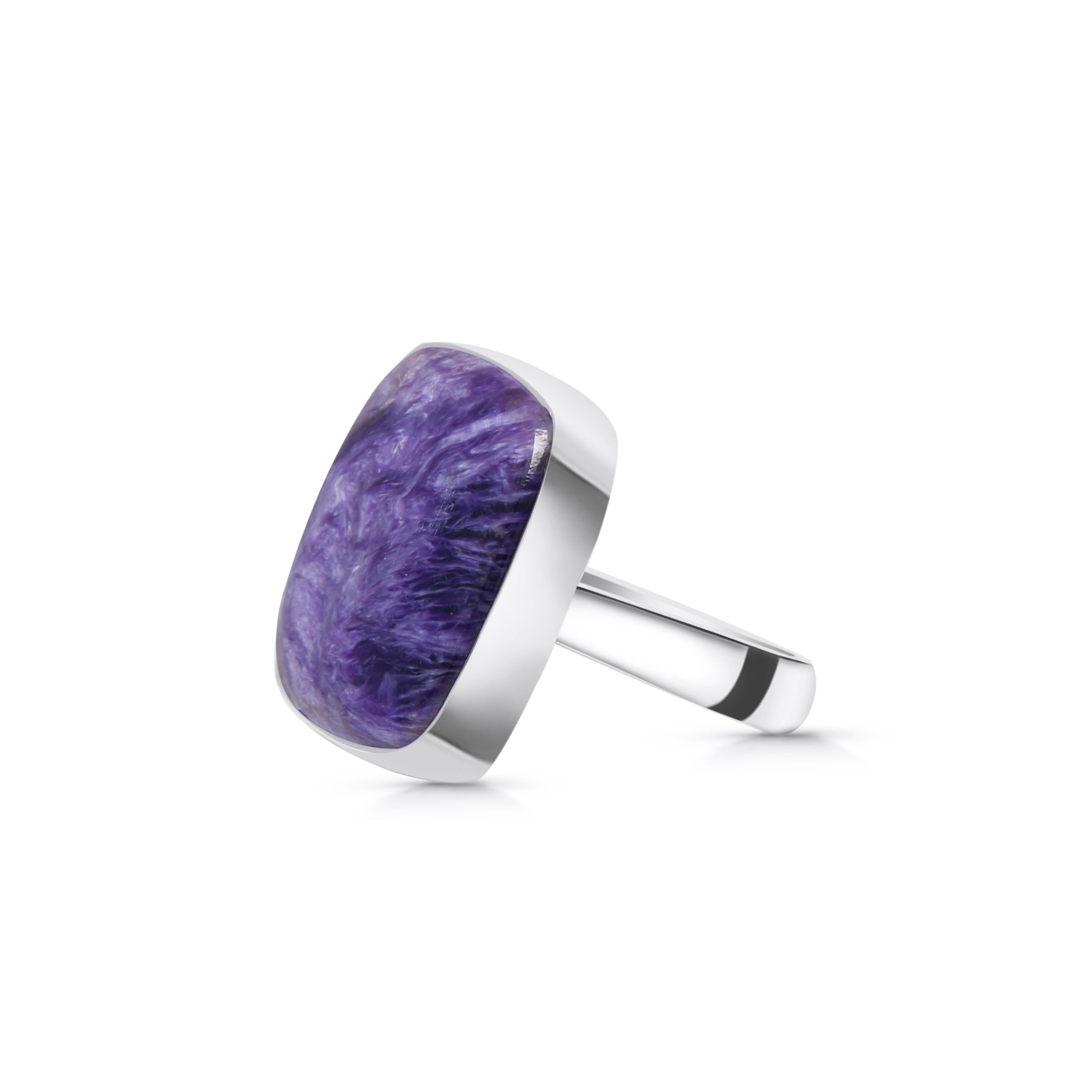 Charoite Adjustable Ring-(CHR-R-13.)