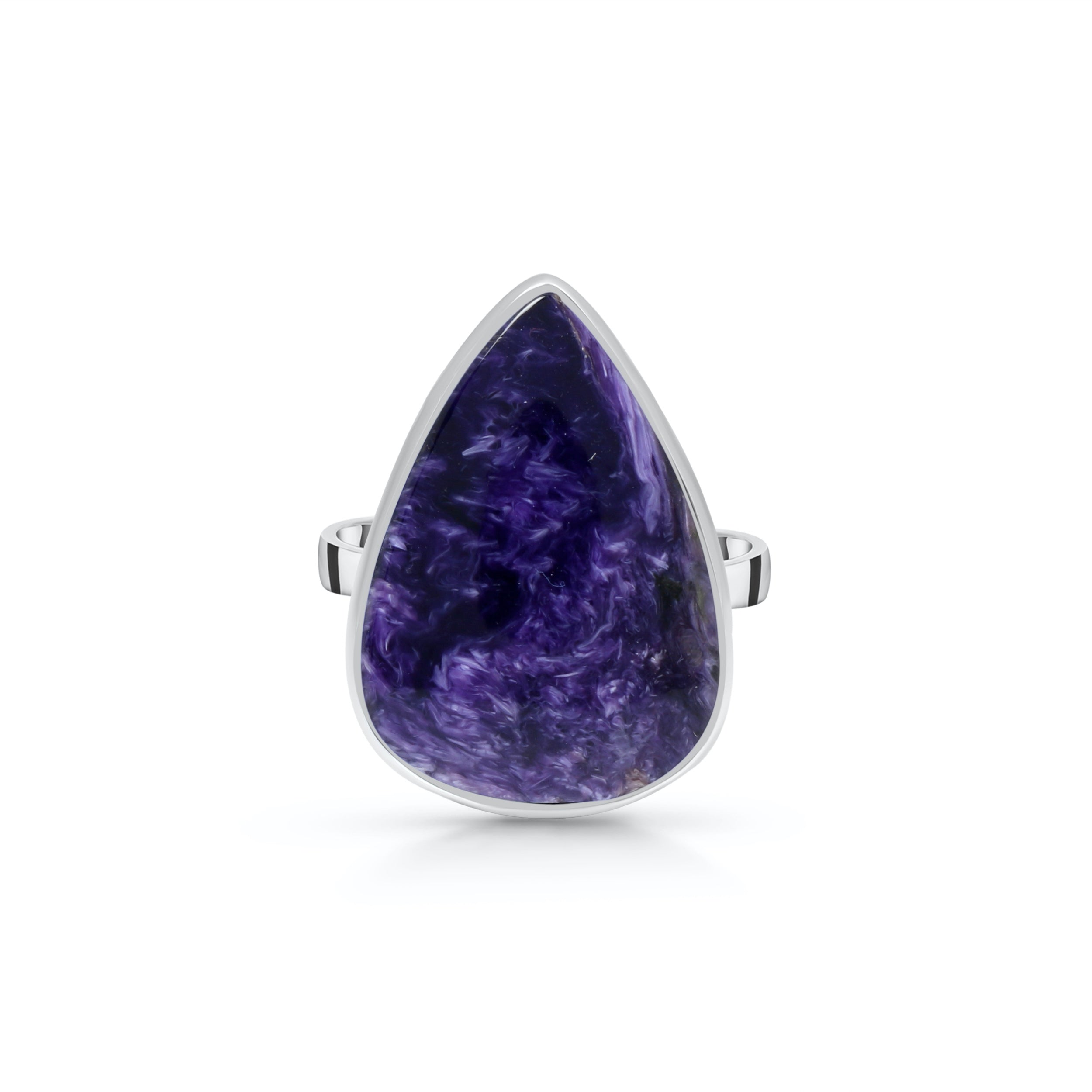 Charoite Adjustable Ring-(CHR-R-15)