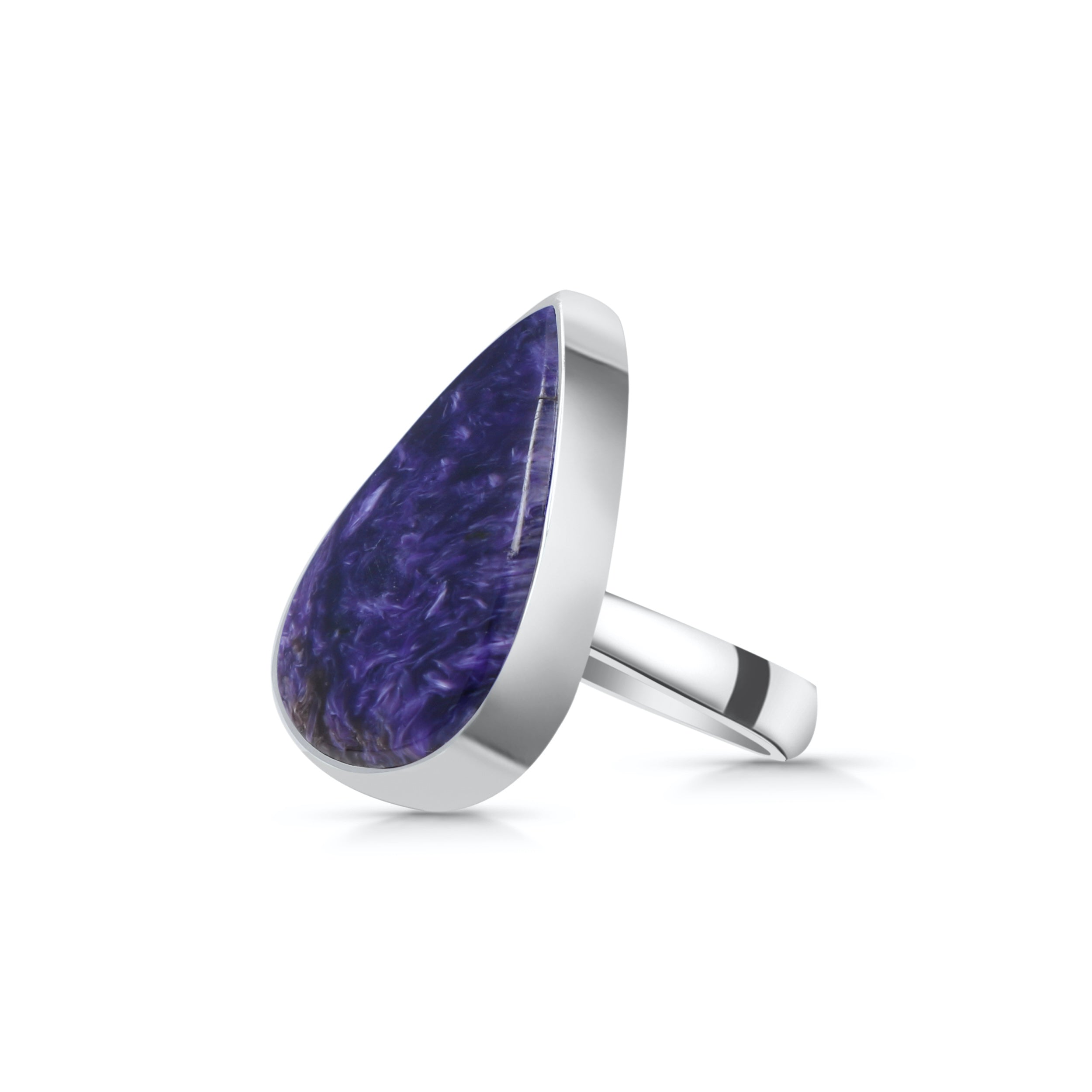 Charoite Adjustable Ring-(CHR-R-16.)
