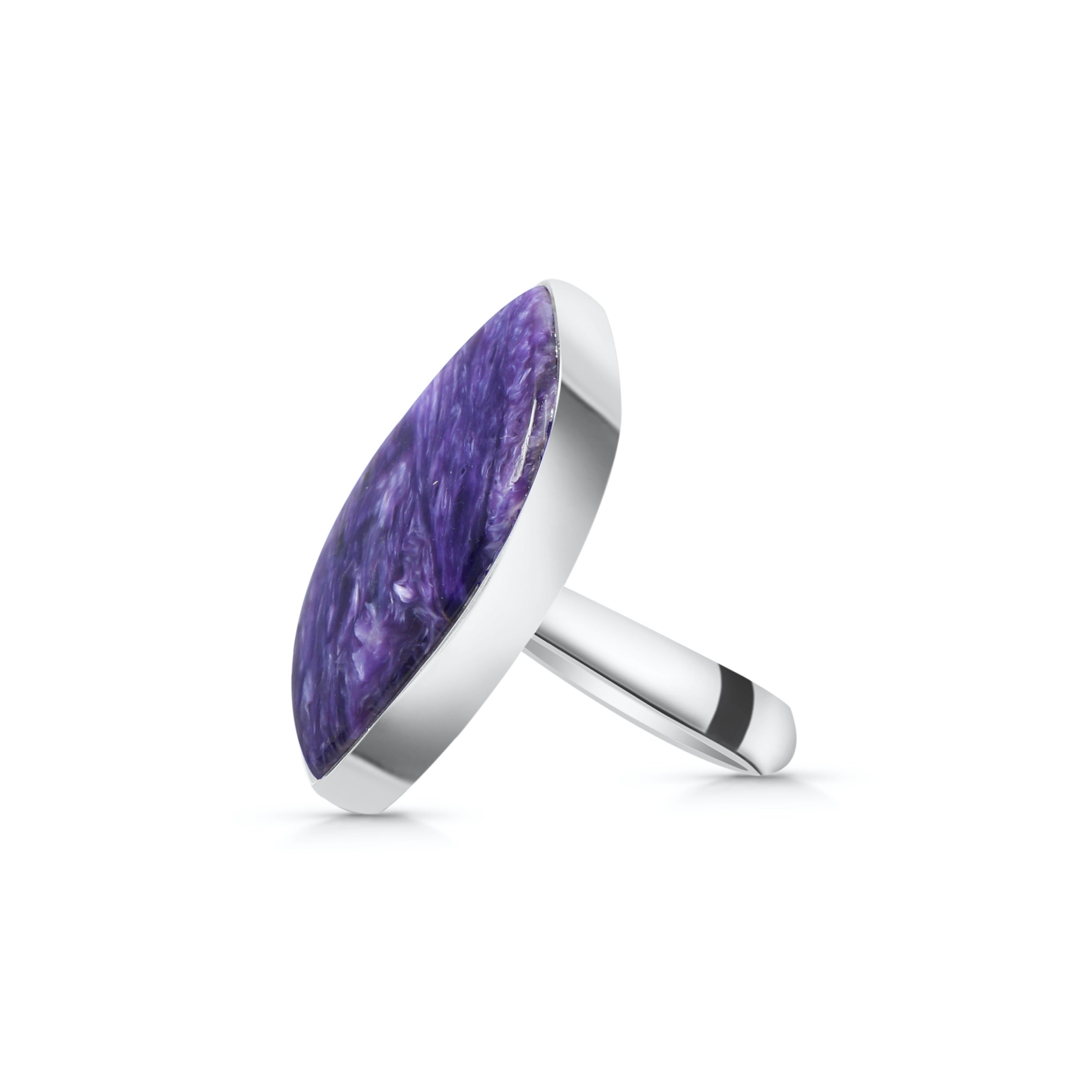 Charoite Adjustable Ring-(CHR-R-17.)