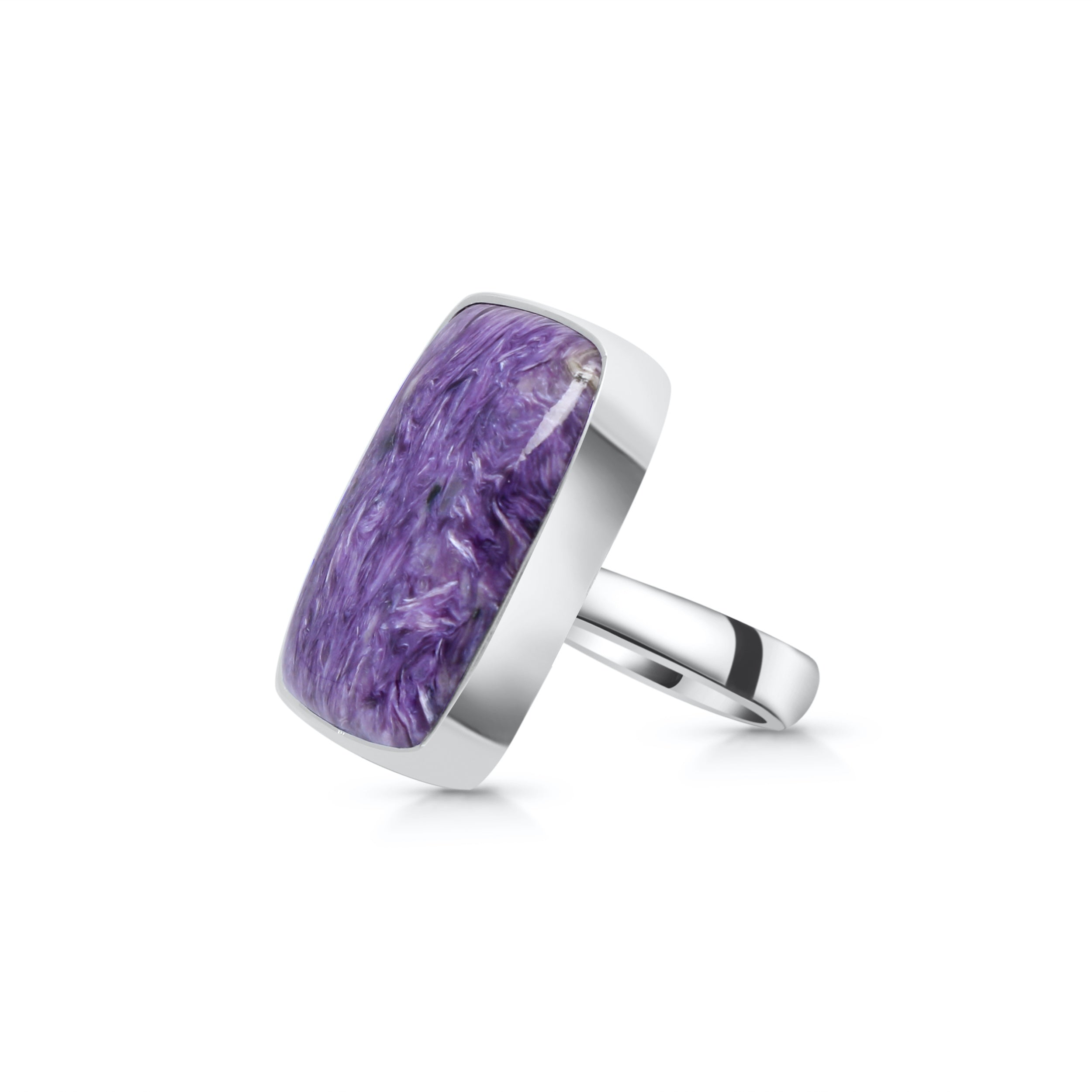 Charoite Adjustable Ring-(CHR-R-20.)