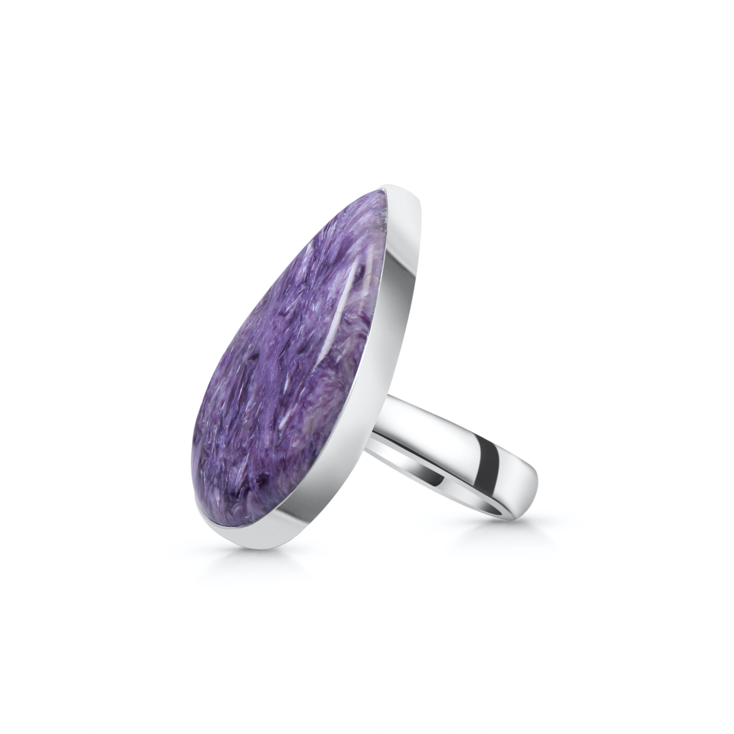 Charoite Adjustable Ring-(CHR-R-21.)