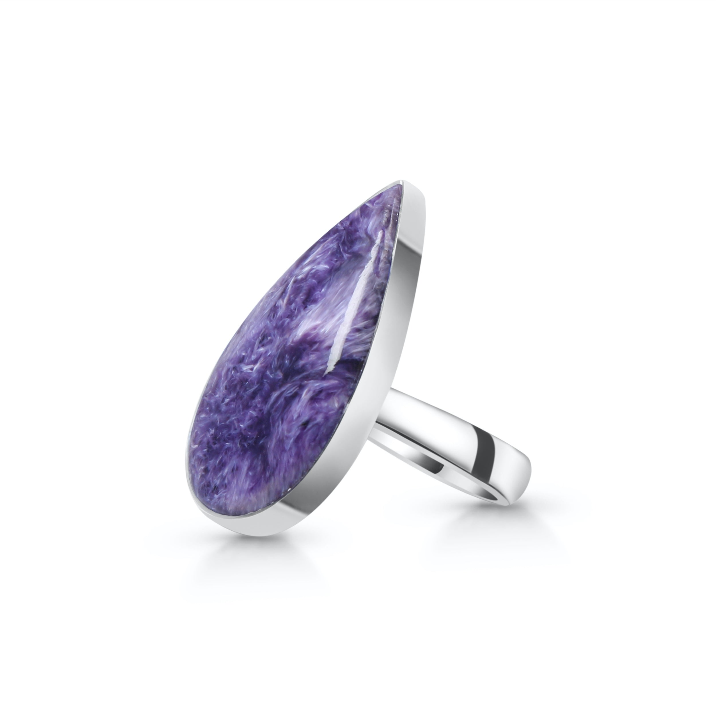 Charoite Adjustable Ring-(CHR-R-24.)