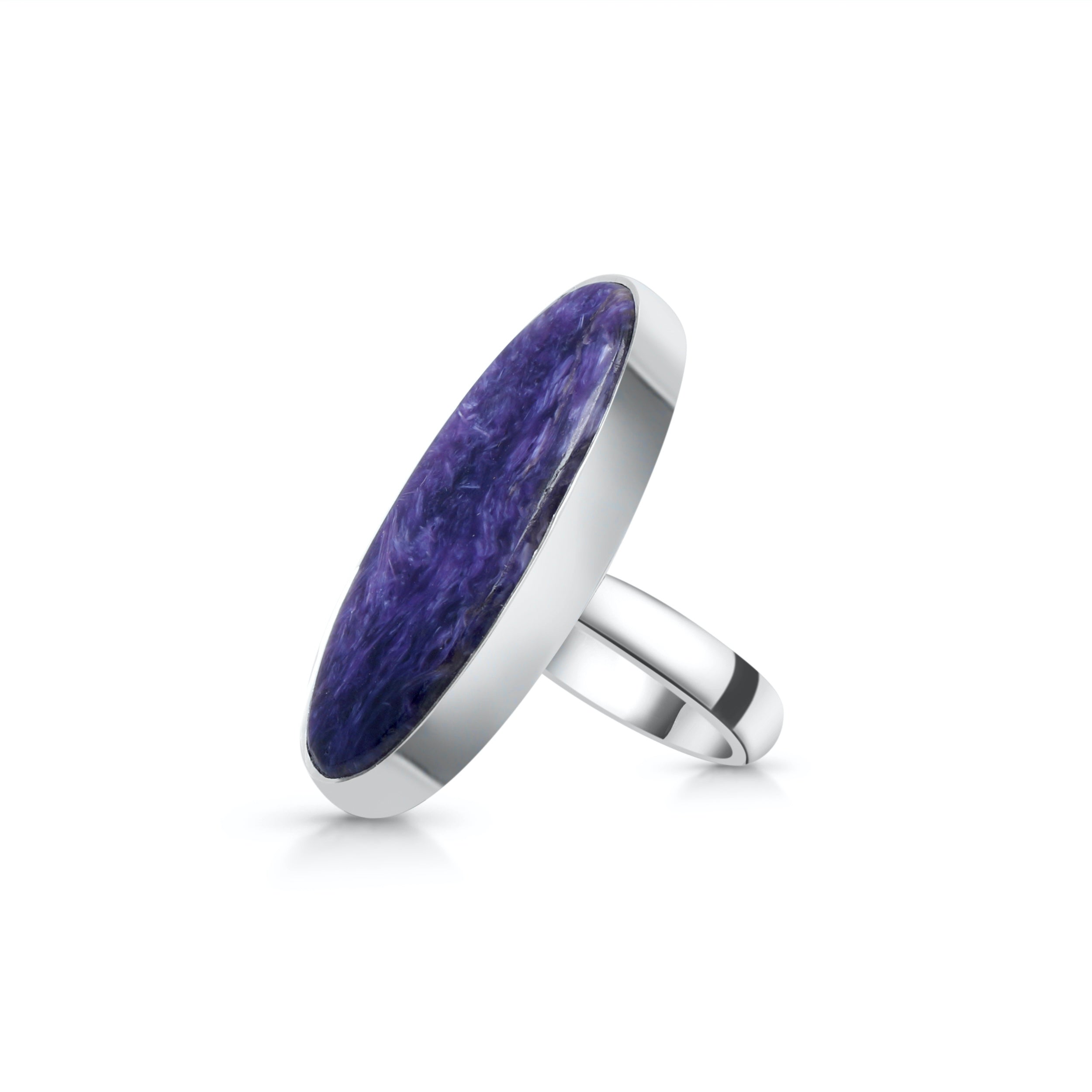 Charoite Adjustable Ring-(CHR-R-27.)