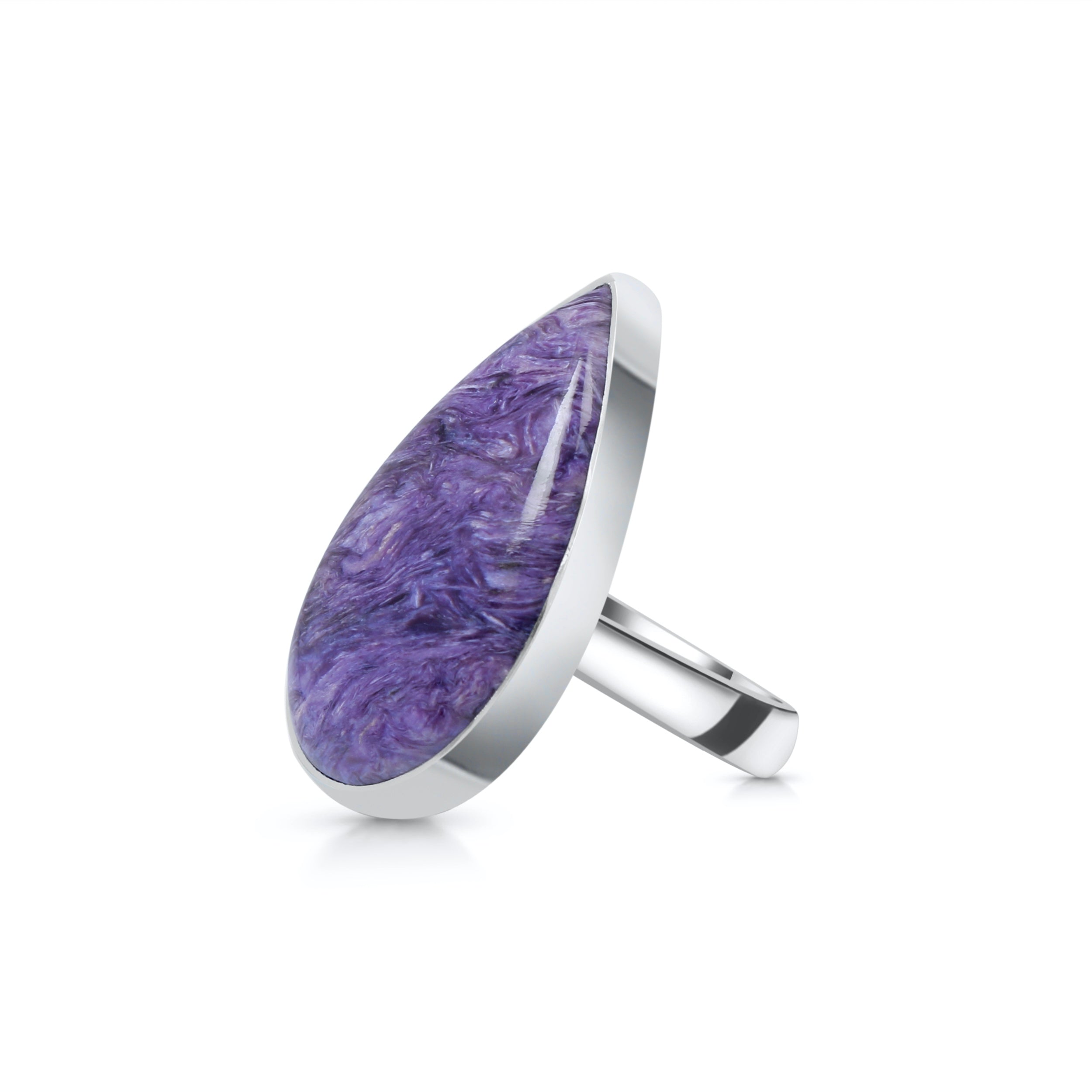 Charoite Adjustable Ring-(CHR-R-30.)