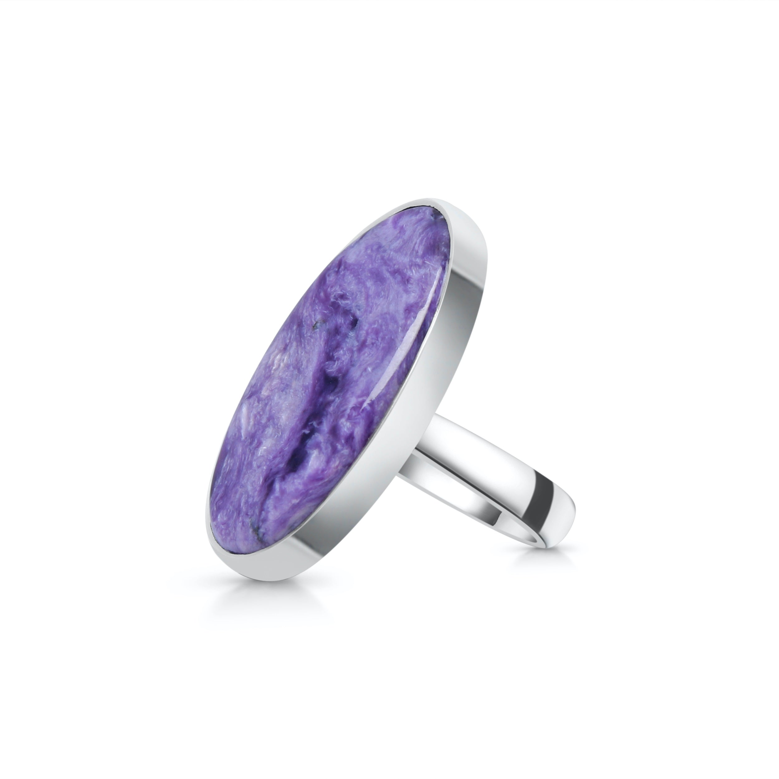Charoite Adjustable Ring-(CHR-R-32.)