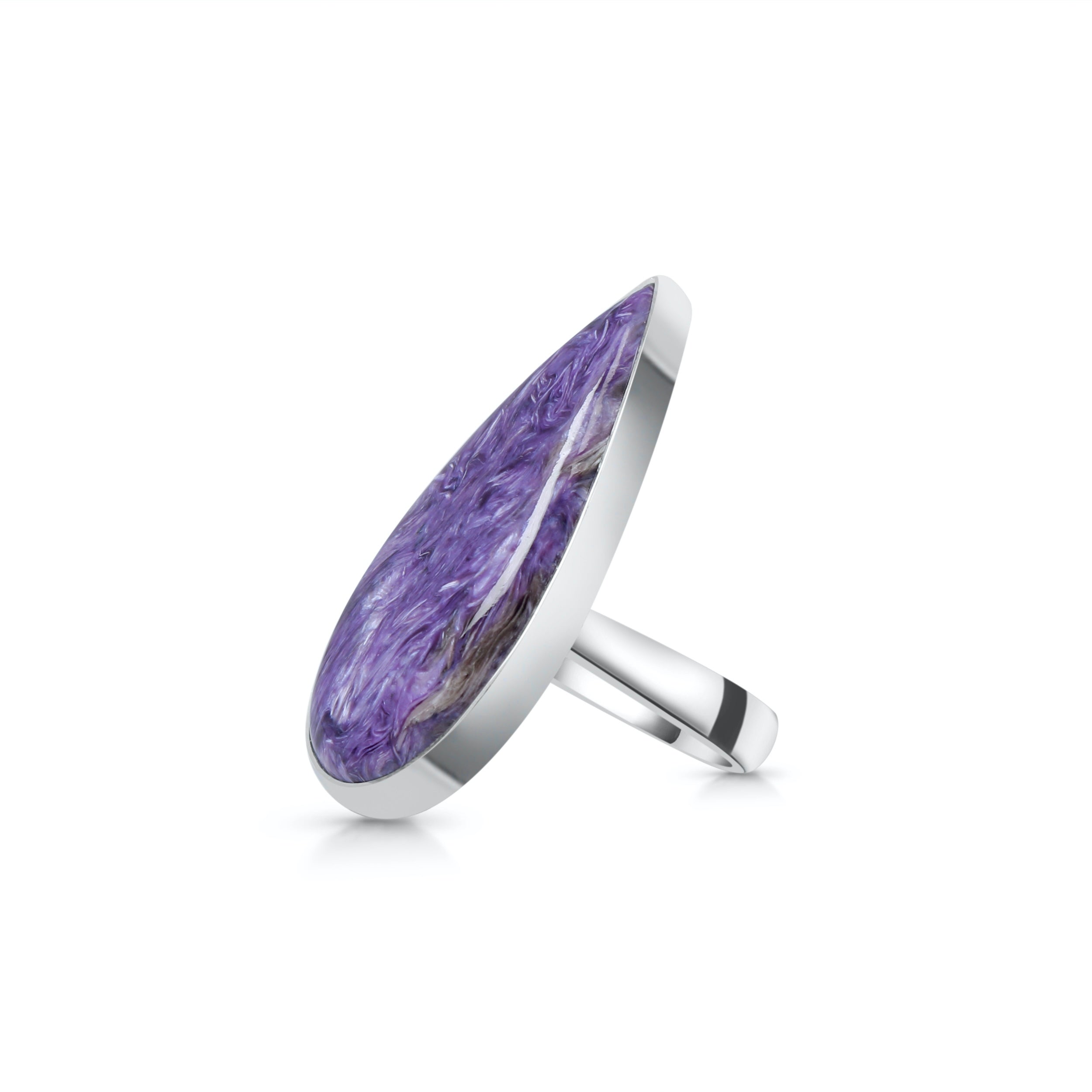 Charoite Adjustable Ring-(CHR-R-36.)