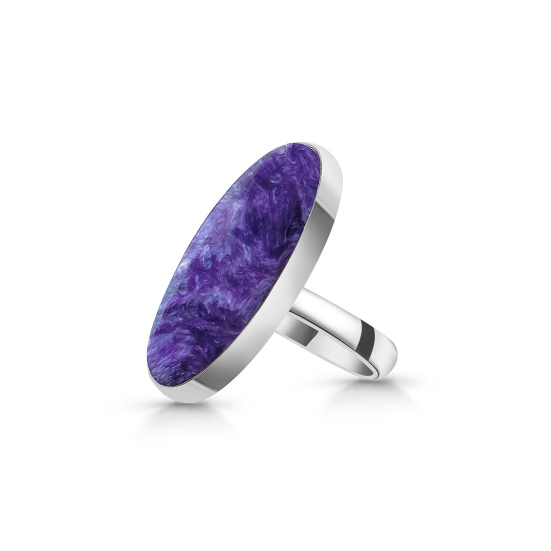 Charoite Adjustable Ring-(CHR-R-44.)