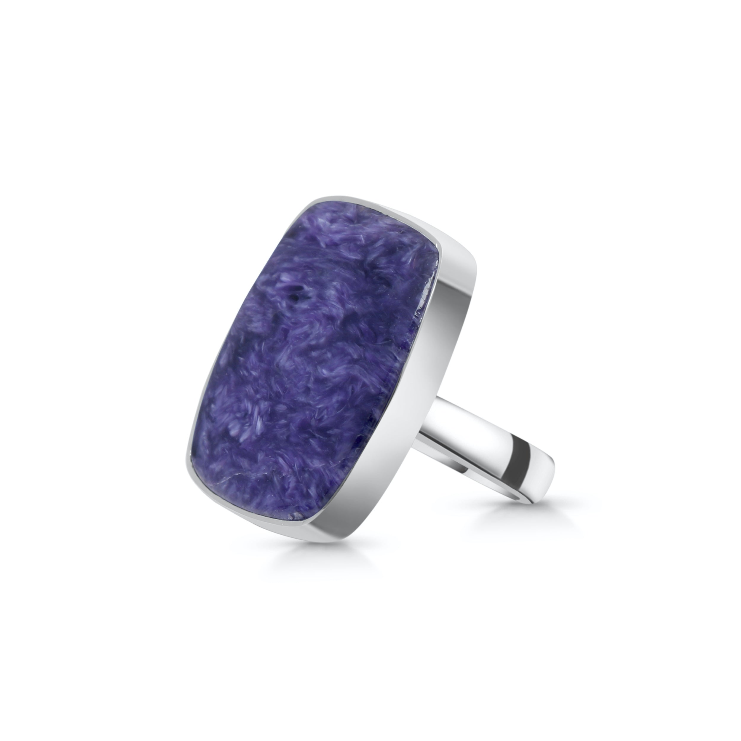 Charoite Adjustable Ring-(CHR-R-49.)