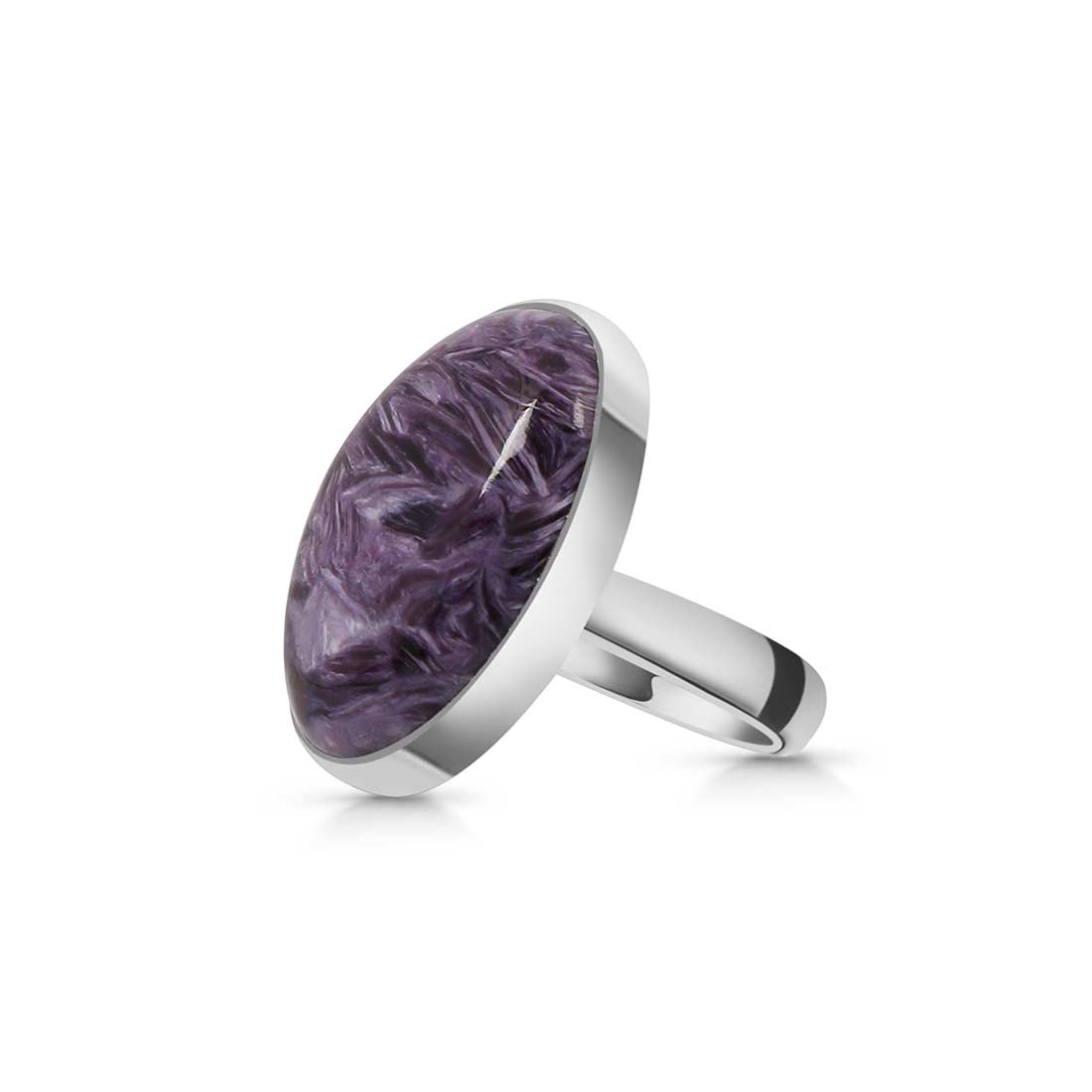 Charoite Adjustable Ring-(CHR-R-51.)