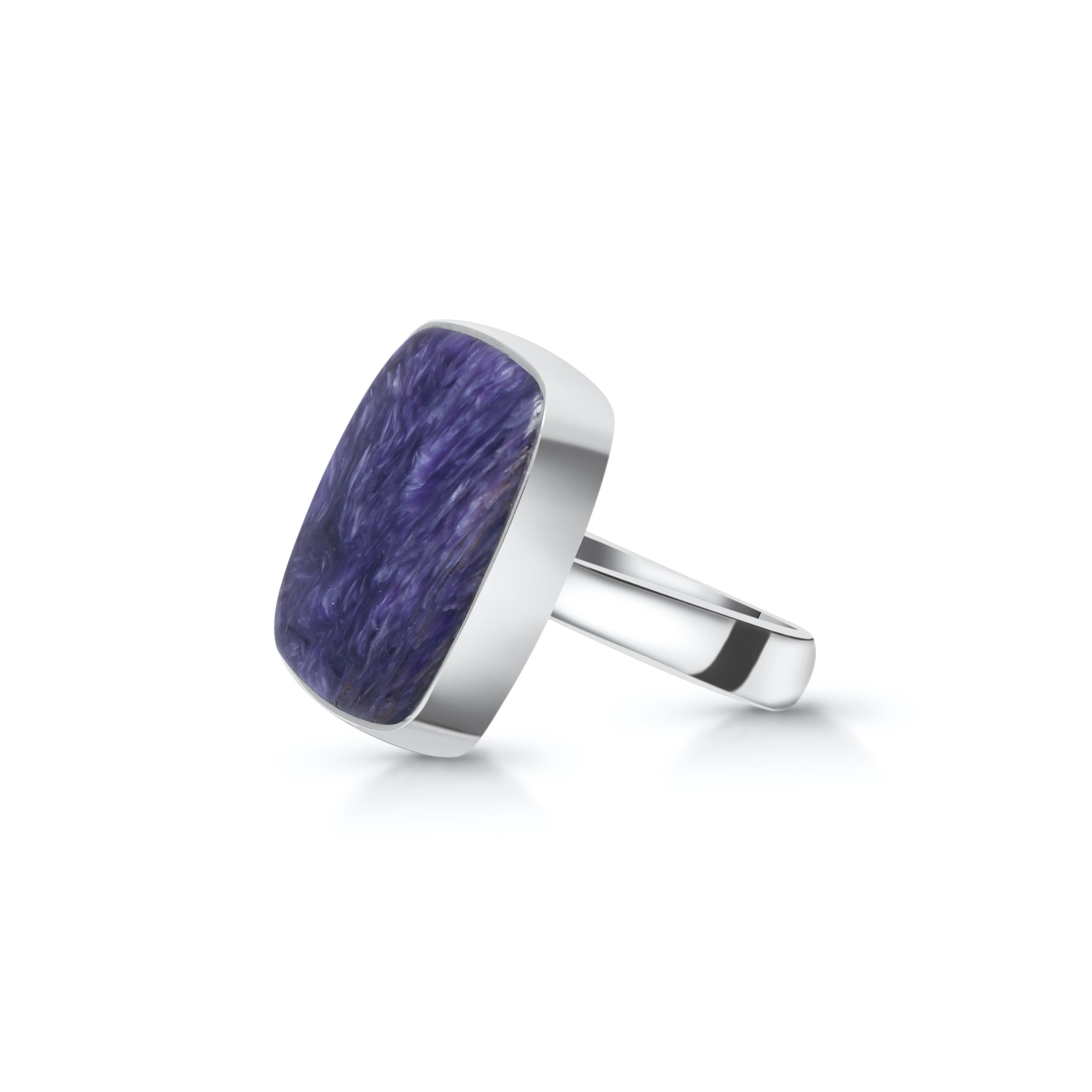 Charoite Adjustable Ring-(CHR-R-7.)