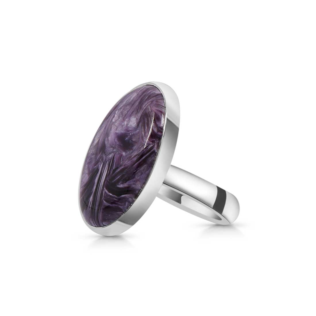 Charoite Adjustable Ring-(CHR-R-75.)