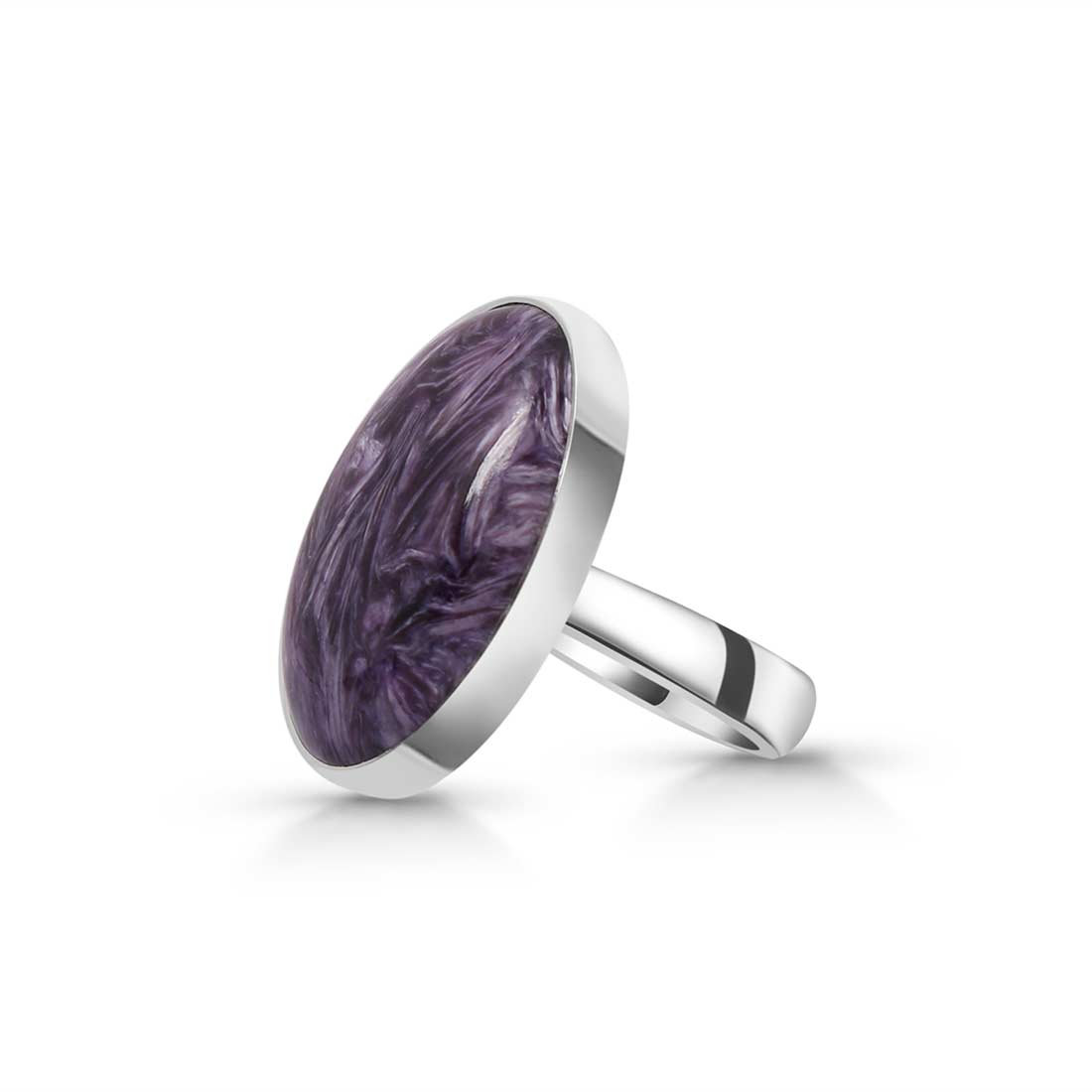 Charoite Adjustable Ring-(CHR-R-78.)