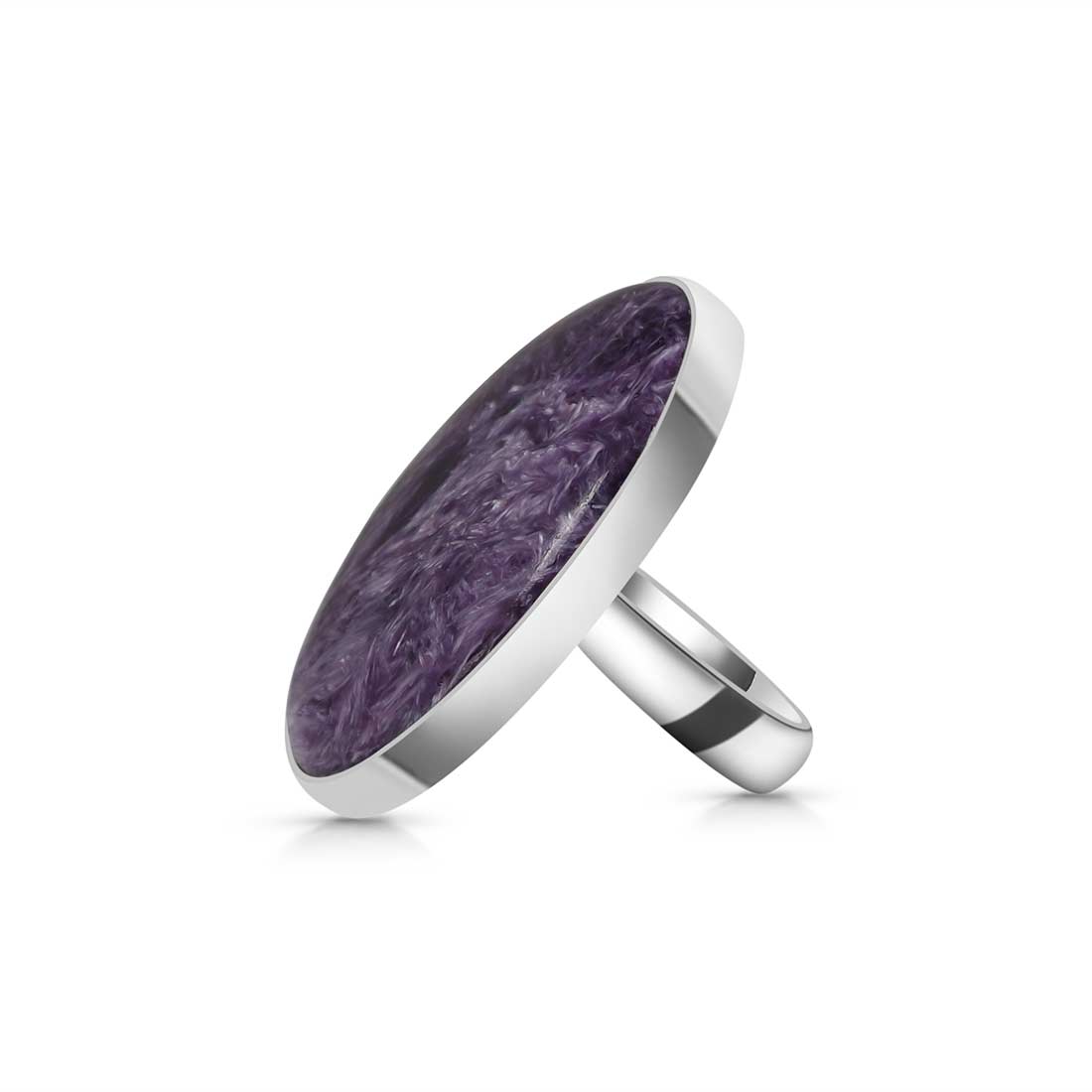 Charoite Adjustable Ring-(CHR-R-81.)