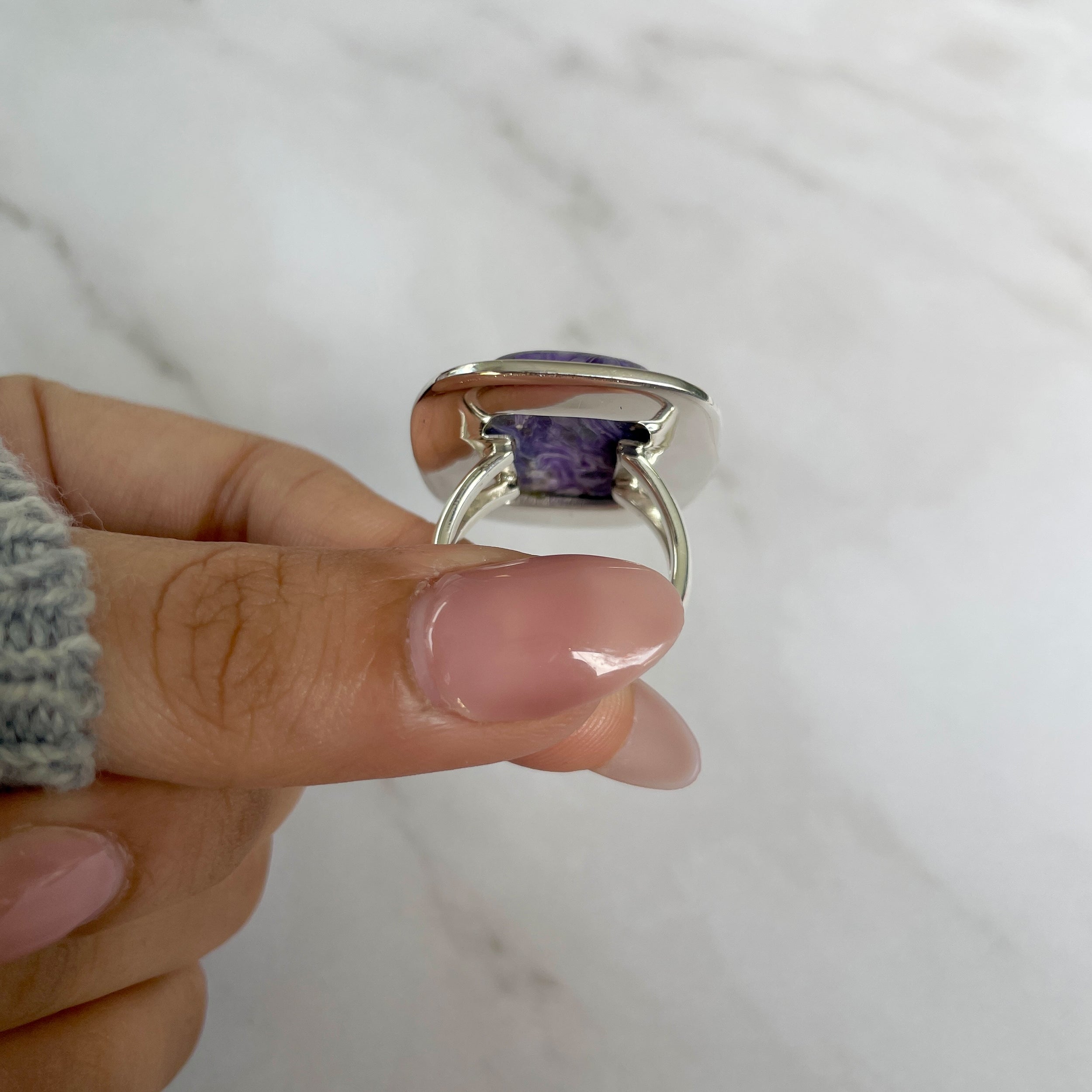 Charoite Ring Size 8-(CHR-R-99.)