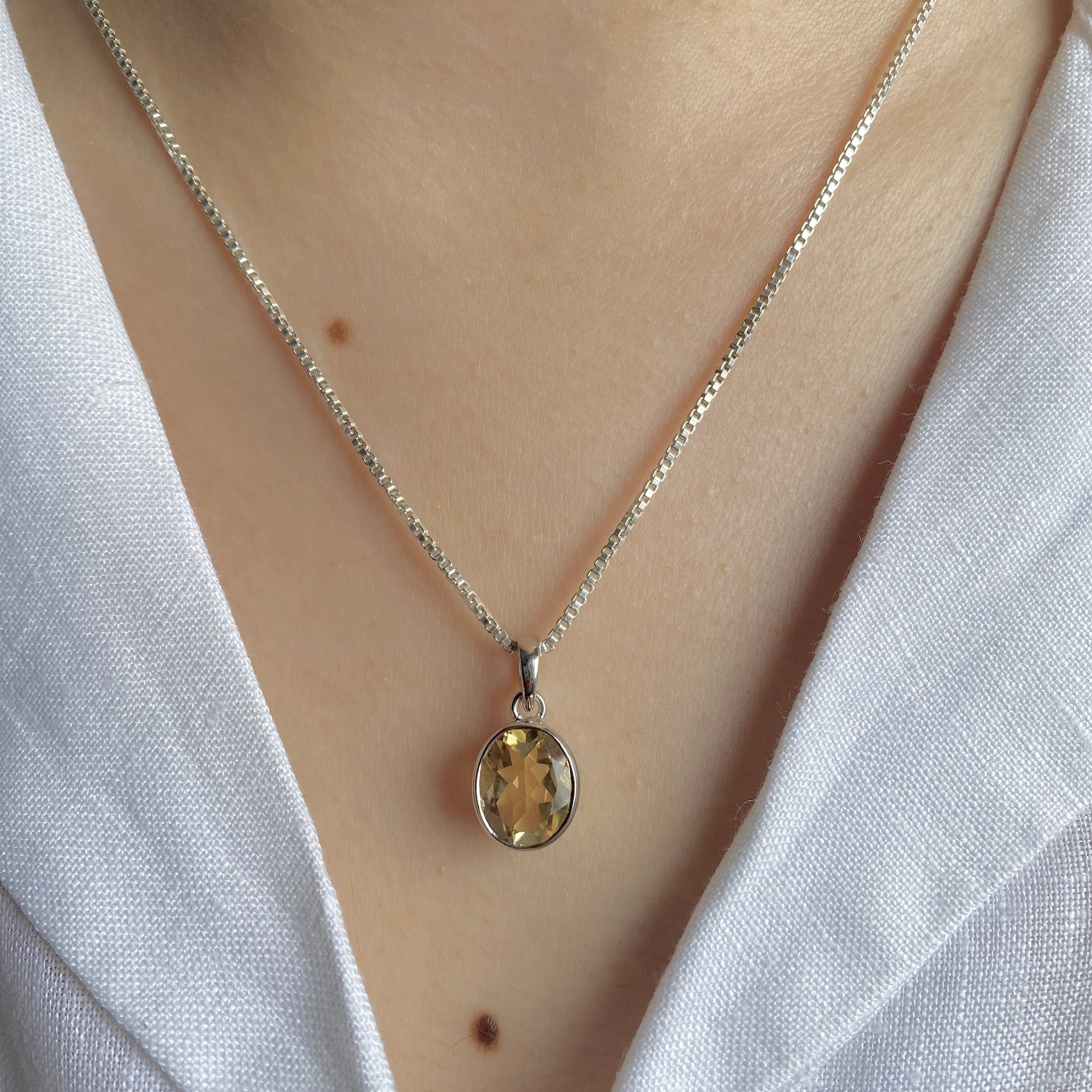Citrine Pendant-(CIT-SP-466.)