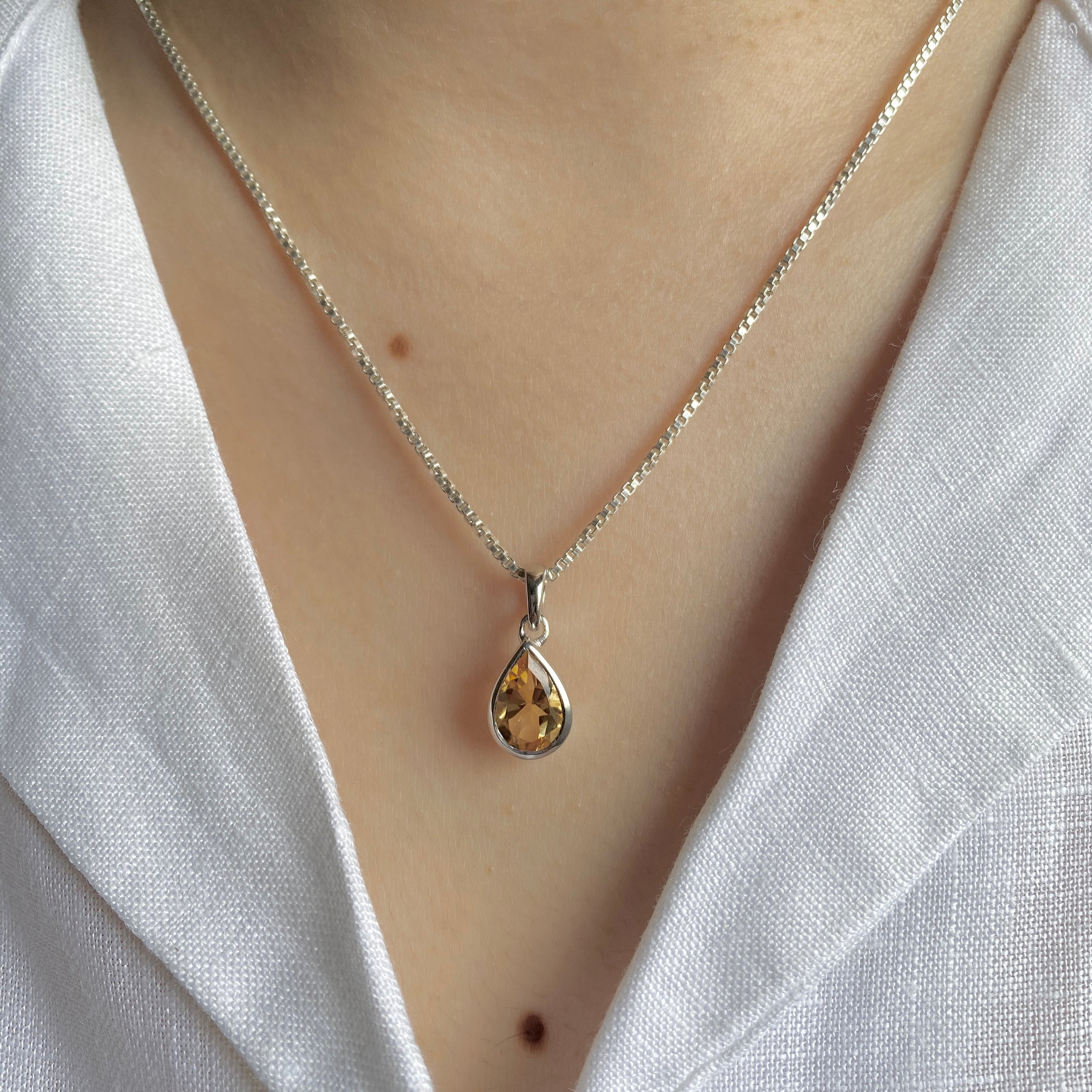 Citrine Pendant-(CIT-SP-468.)